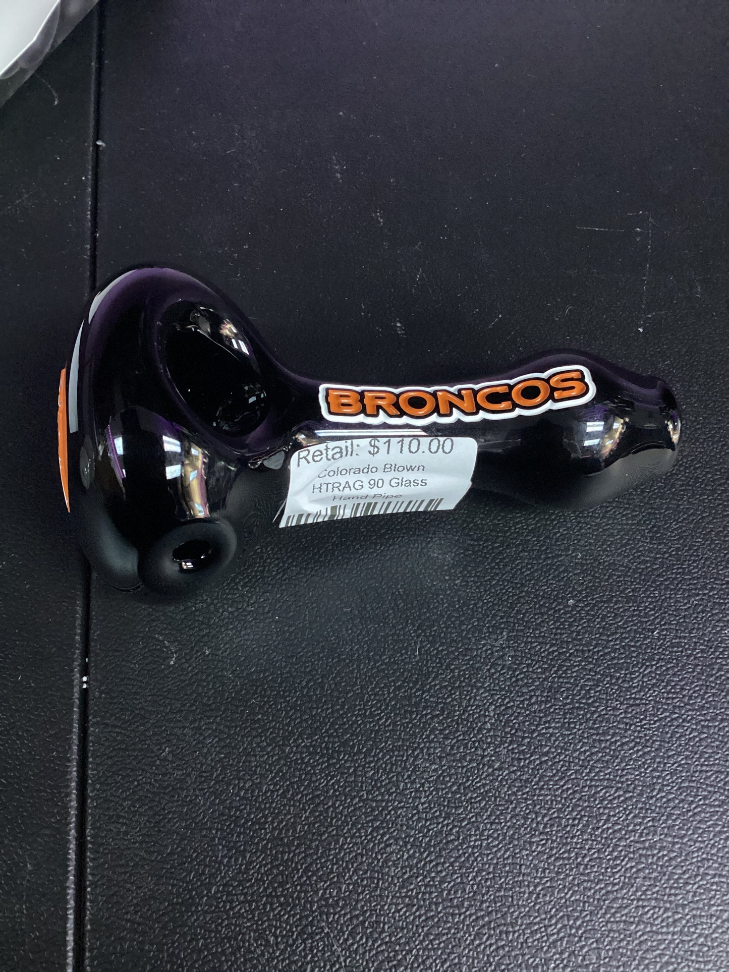 Broncos Glass Handpipe local glass