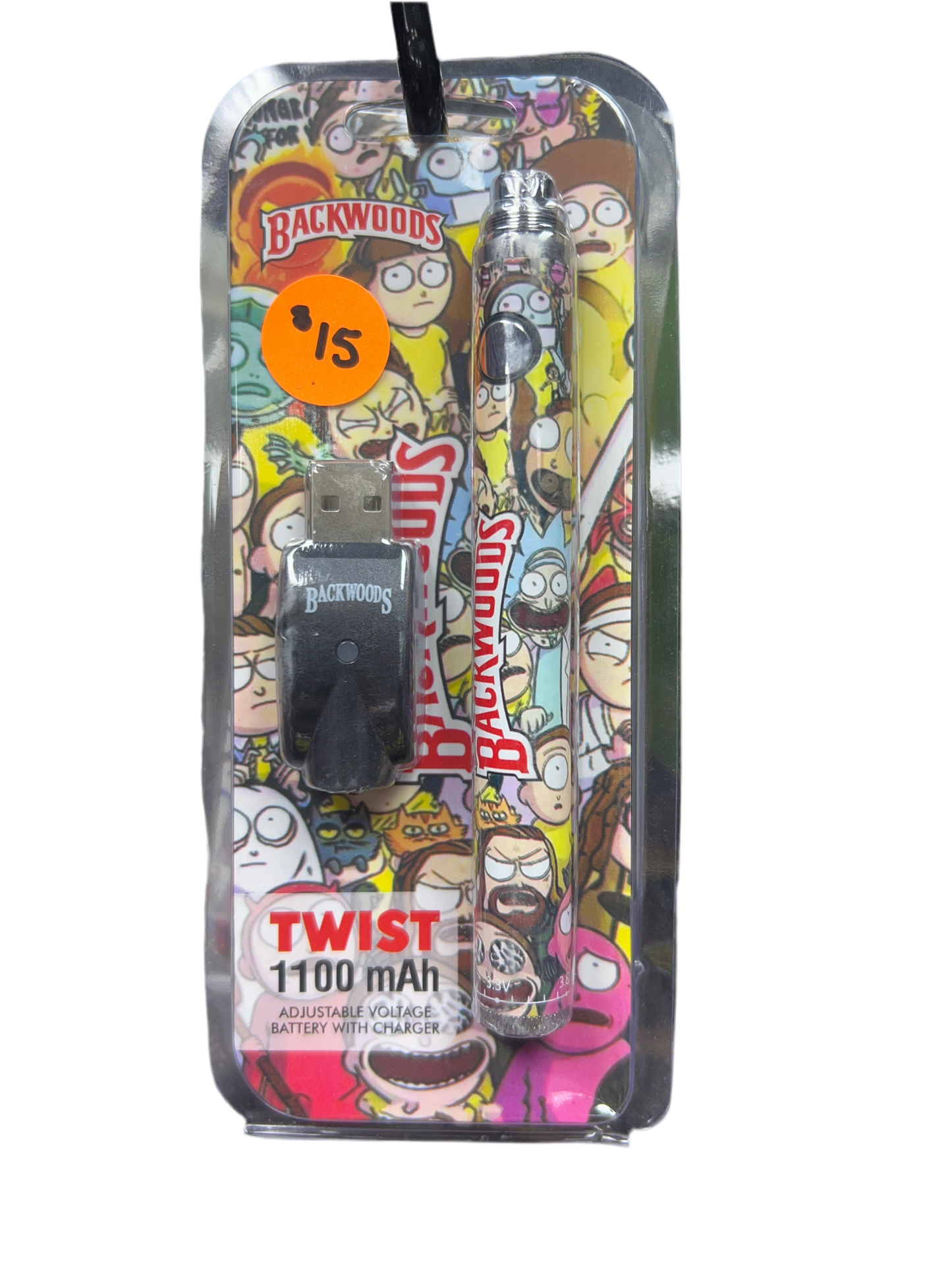 Twist - Backwoods Rick & Morty Vape Battery with Charger