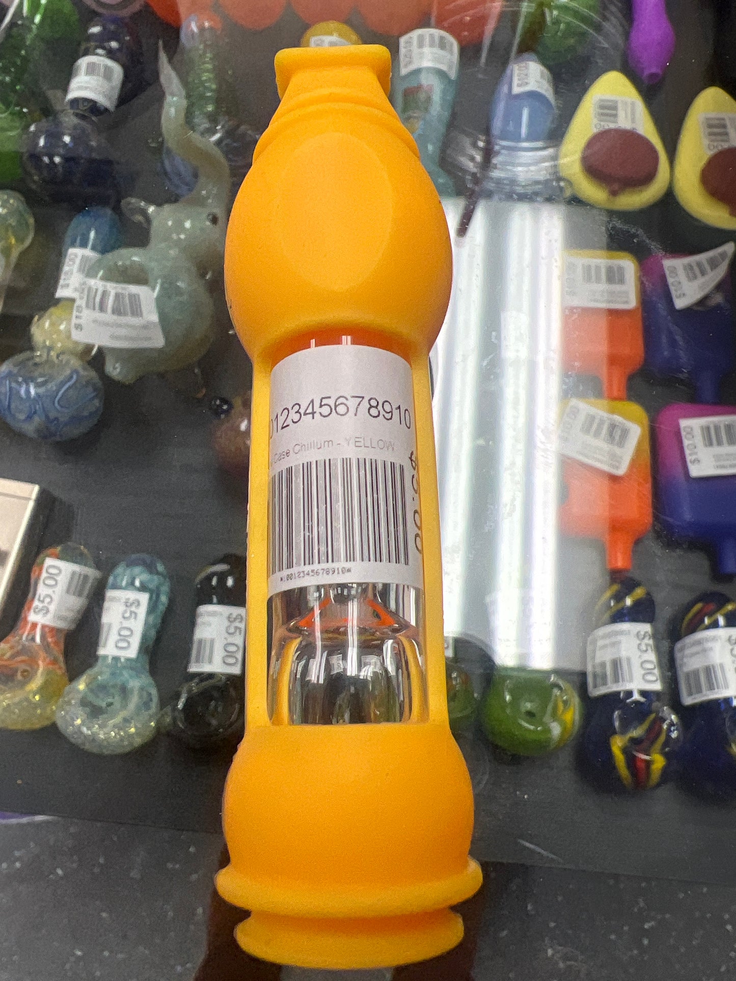 Silicone Case Chillum - YELLOW