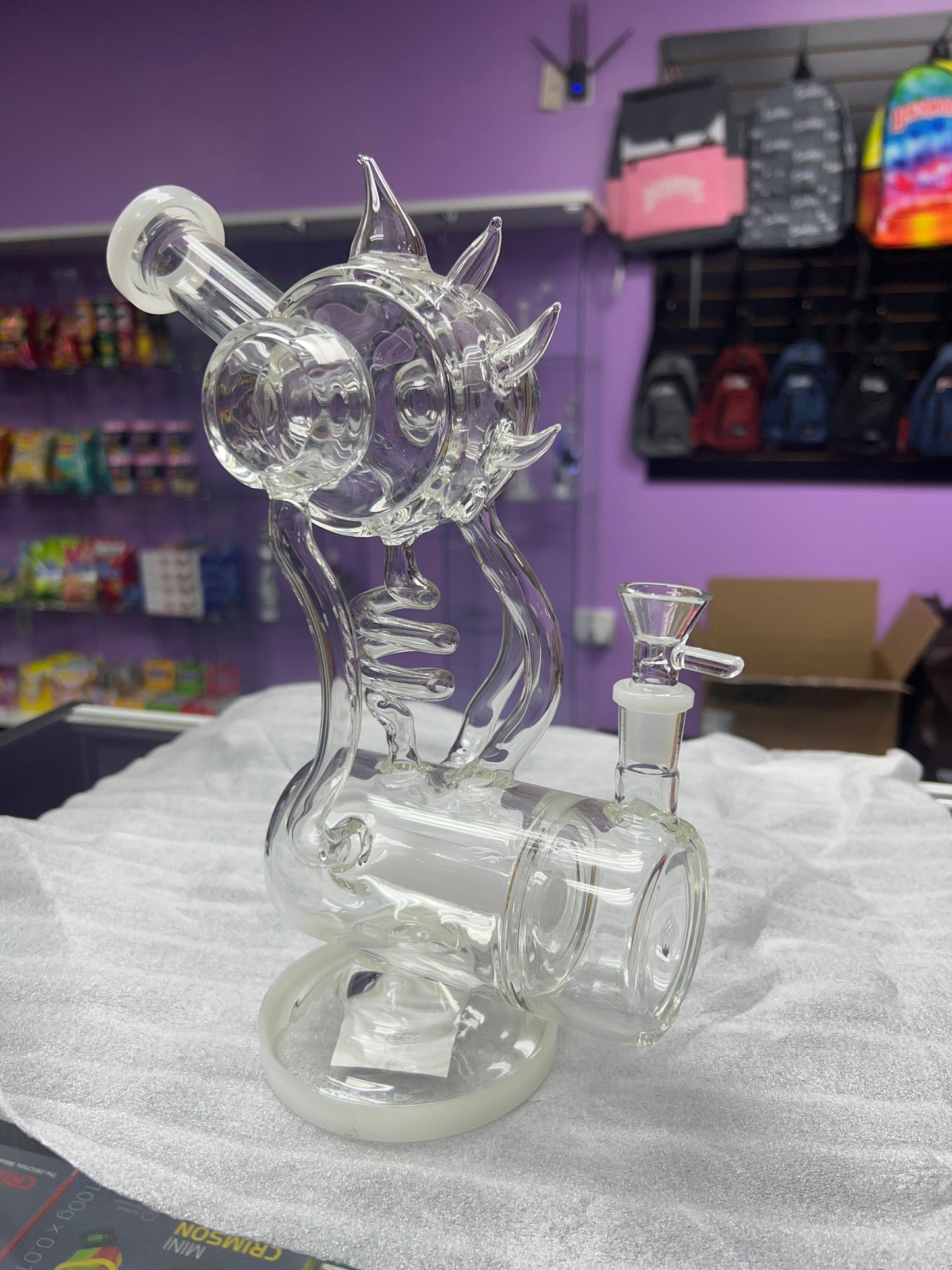 Clear Spike Bong