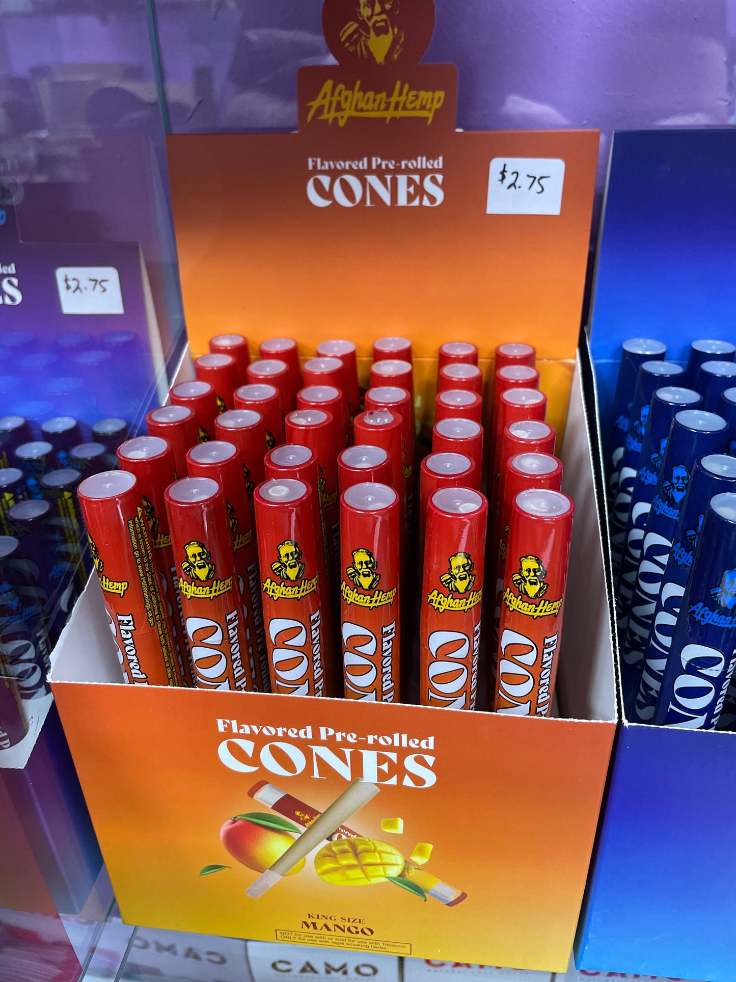Afghan Flavored Pre Rolls Cones King Size - Mango