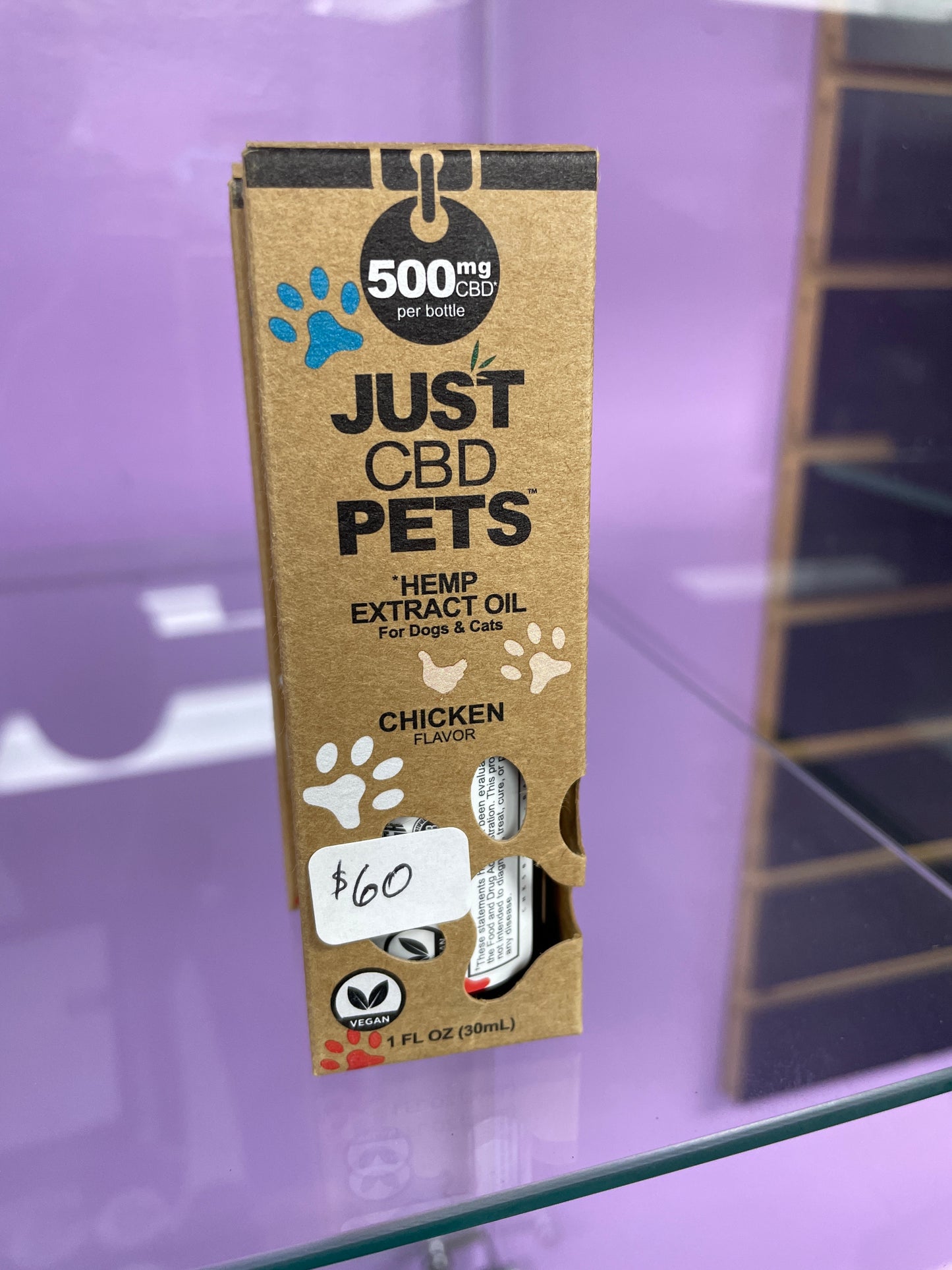 Just CBD 500mg Pet Hemp Extract Oil - Chicken