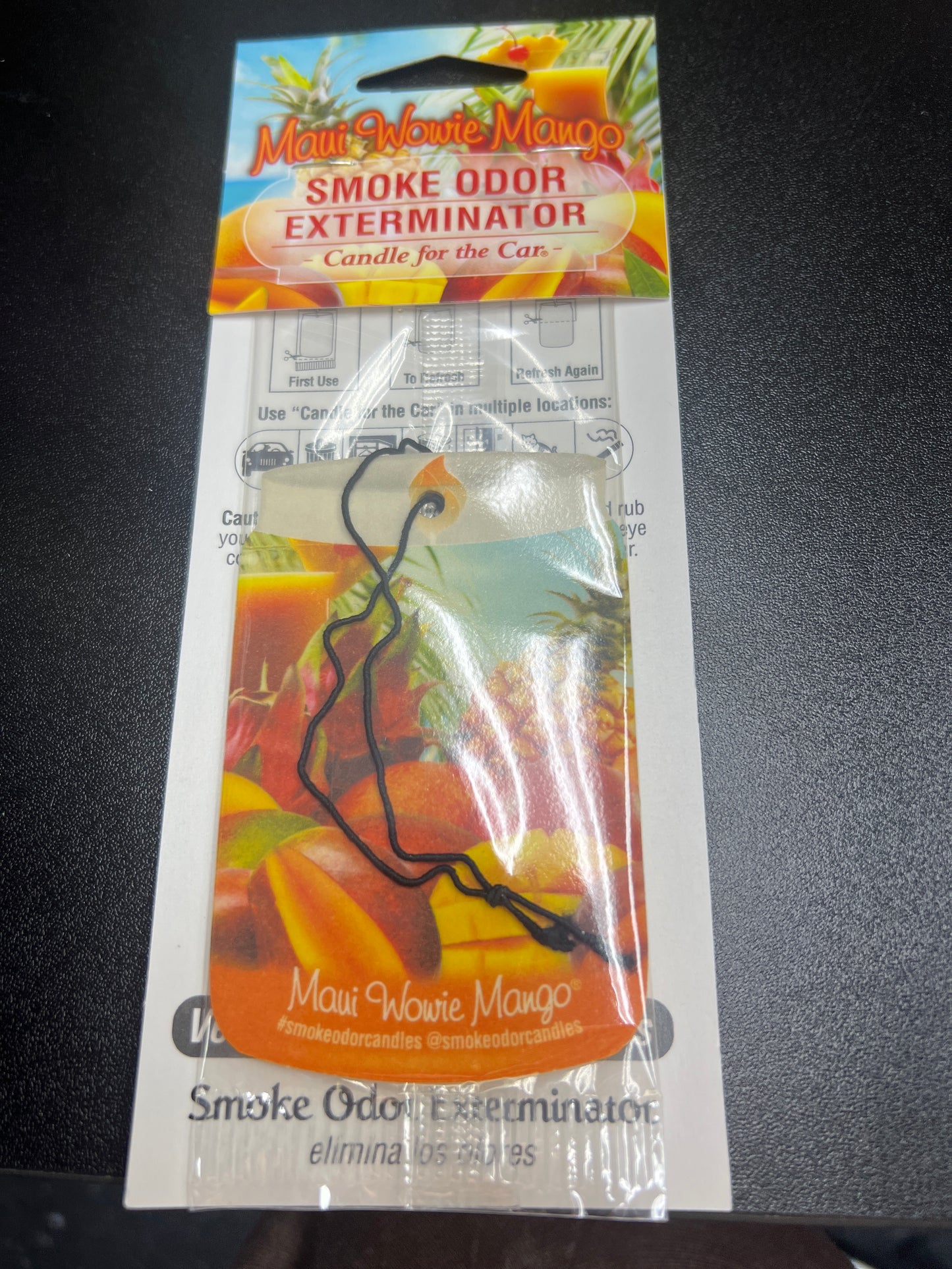 Smoke Odor Exterminator Car Air Freshener - MAUI WOWIE MANGO