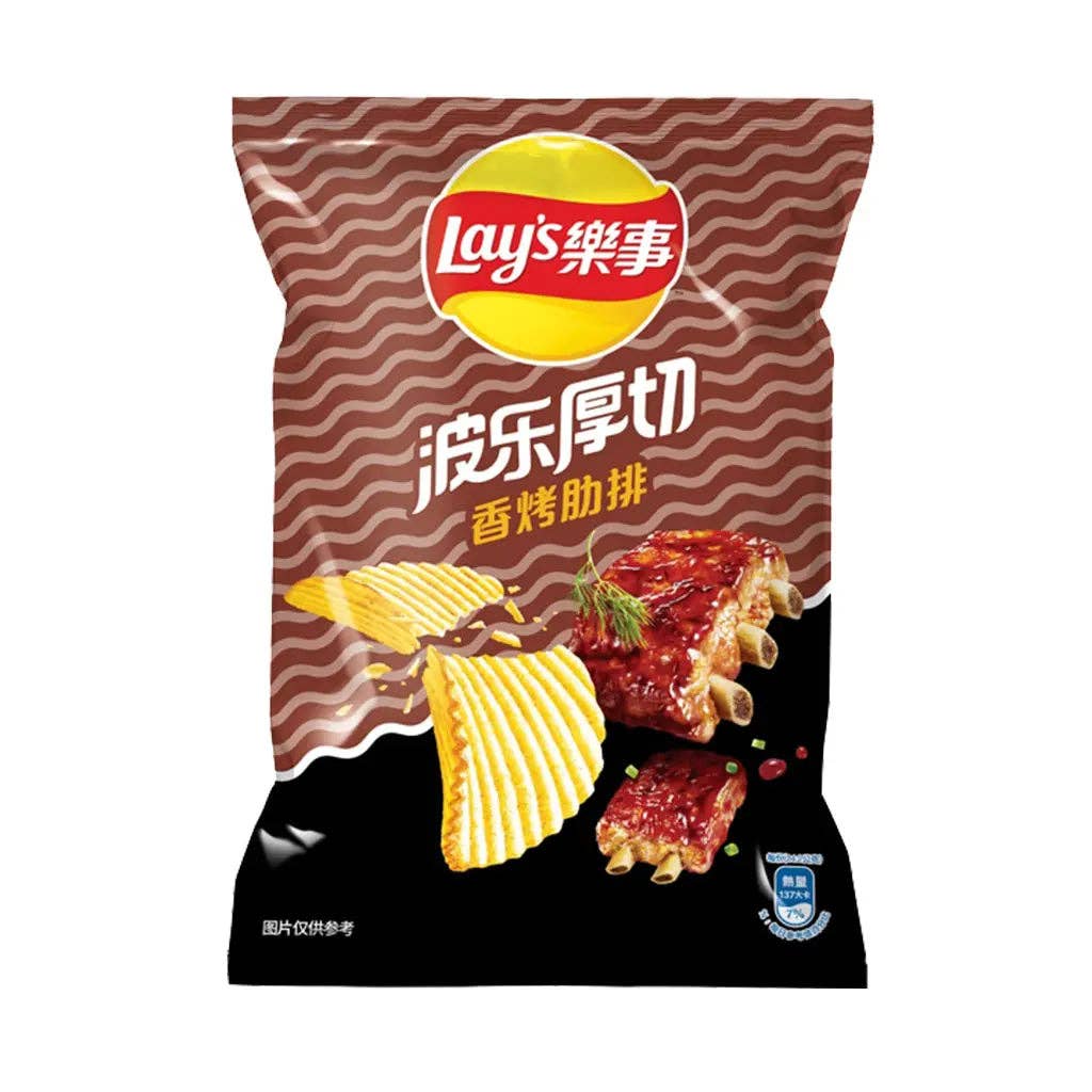 Lays Chips Family Bag - Roasted Ribs (Taiwan)