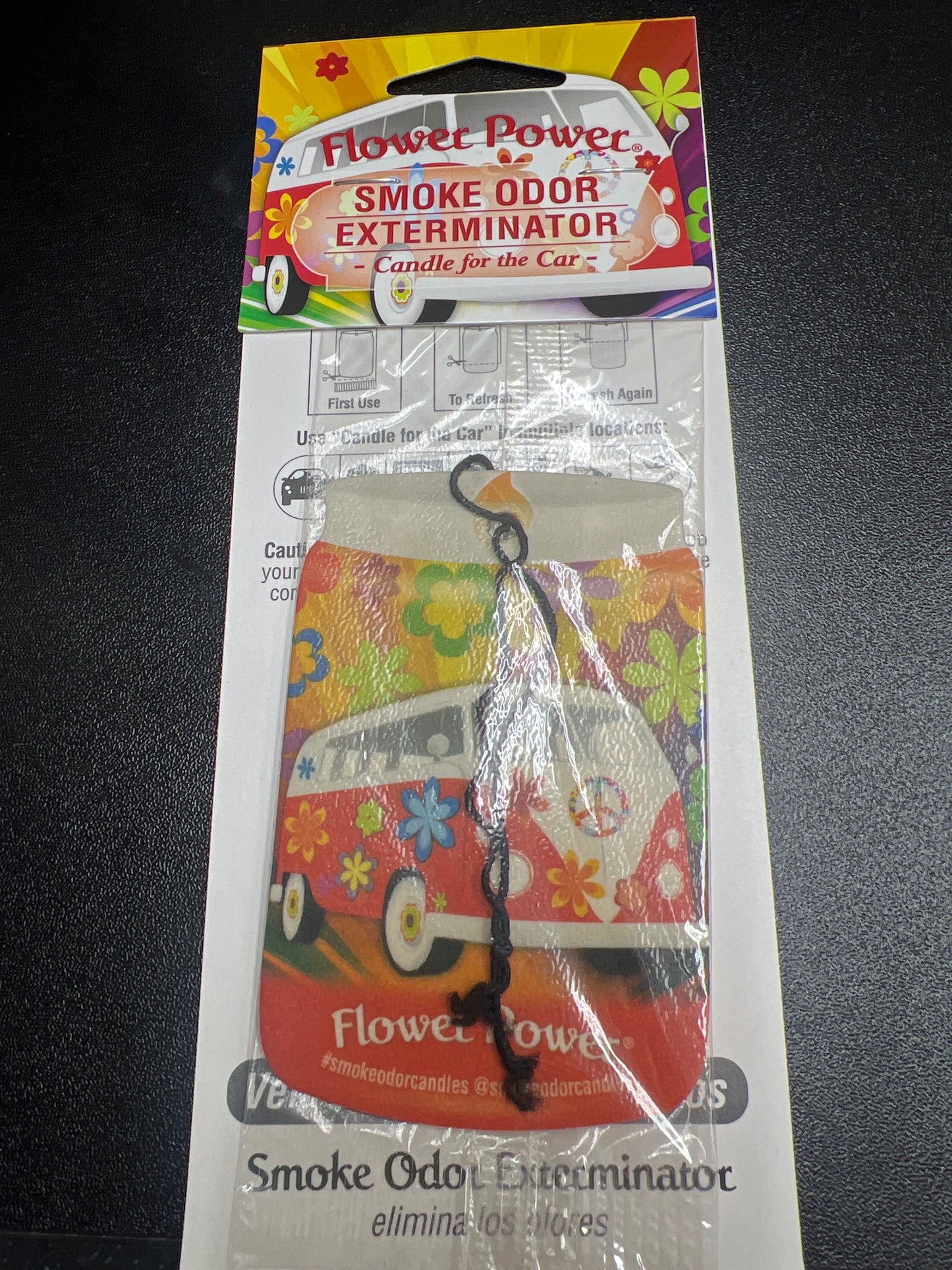 Smoke Odor Exterminator Car Air Freshener - FLOWER POWER