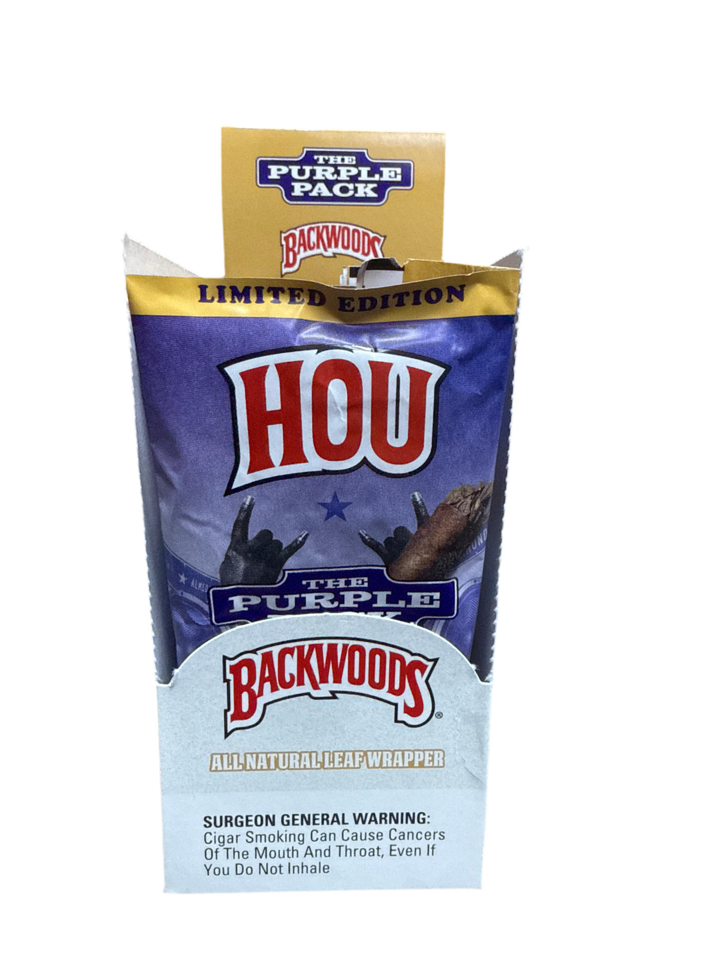 The purple pack backwards