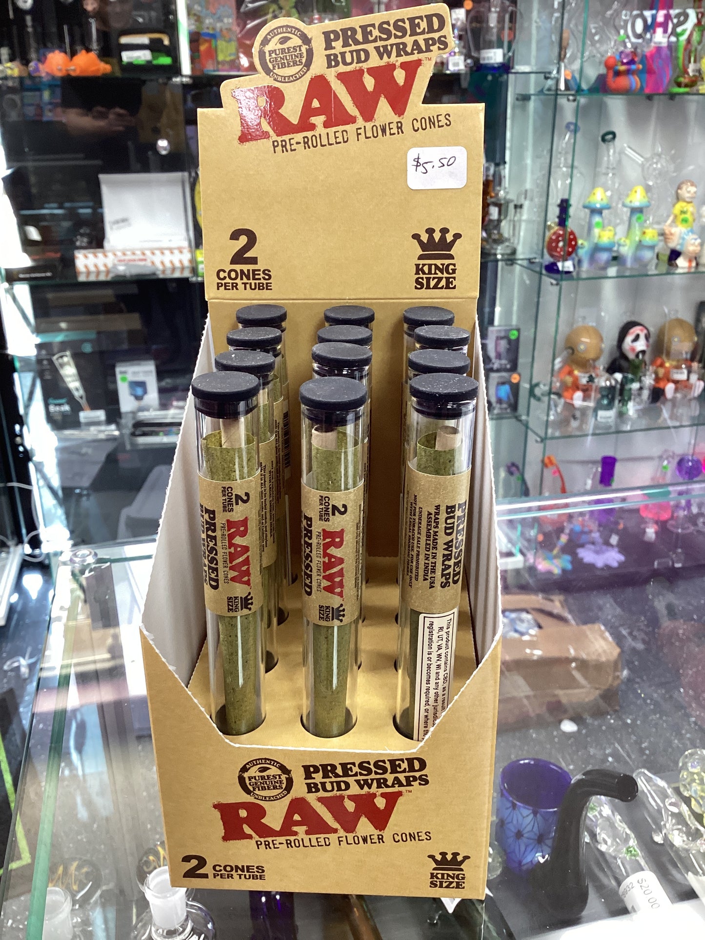 Raw Pressed Bud Wraps - 2 Pre Rolled Flower Cones