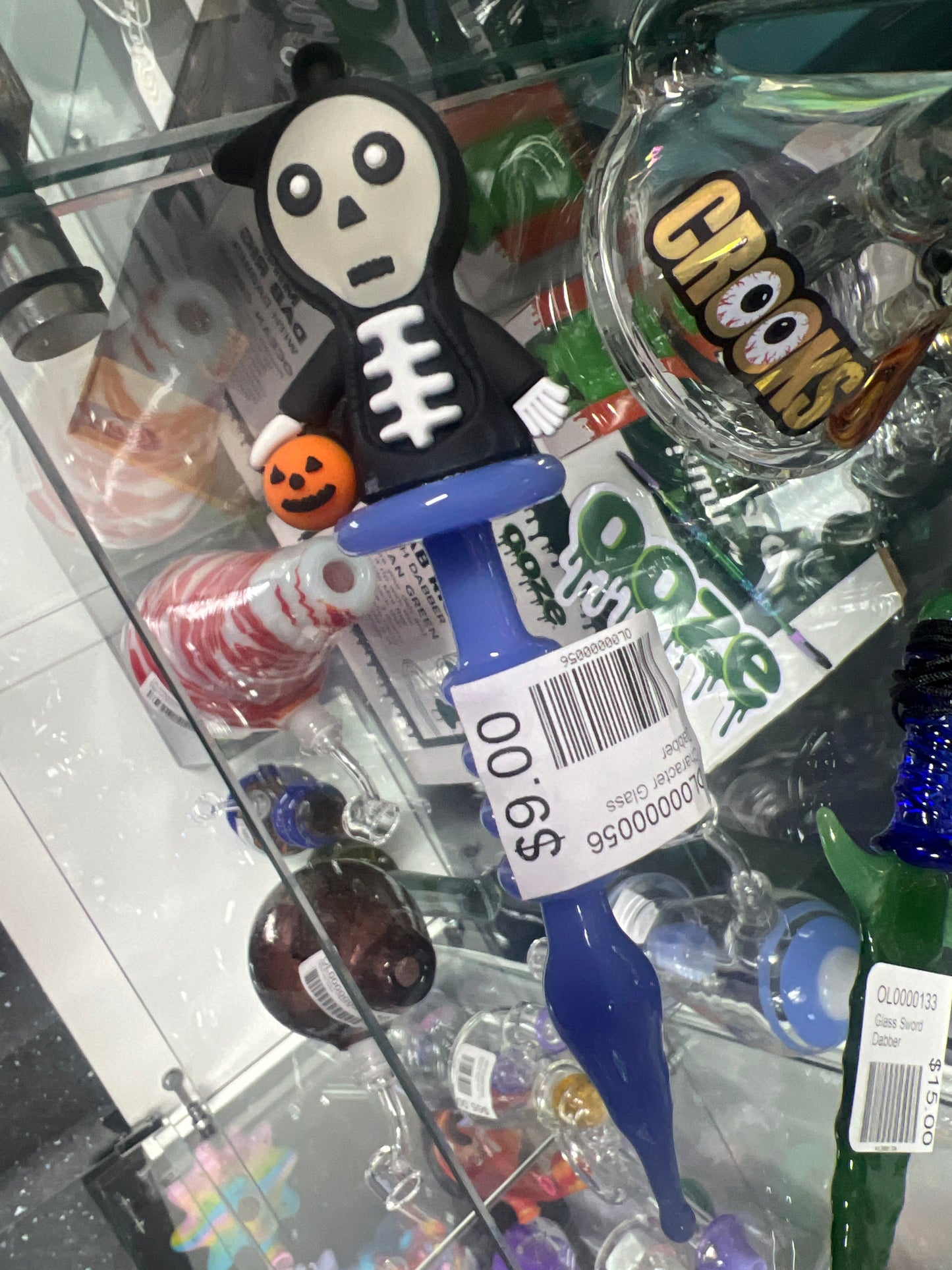 Character Glass Dabber - Halloween Skeleton