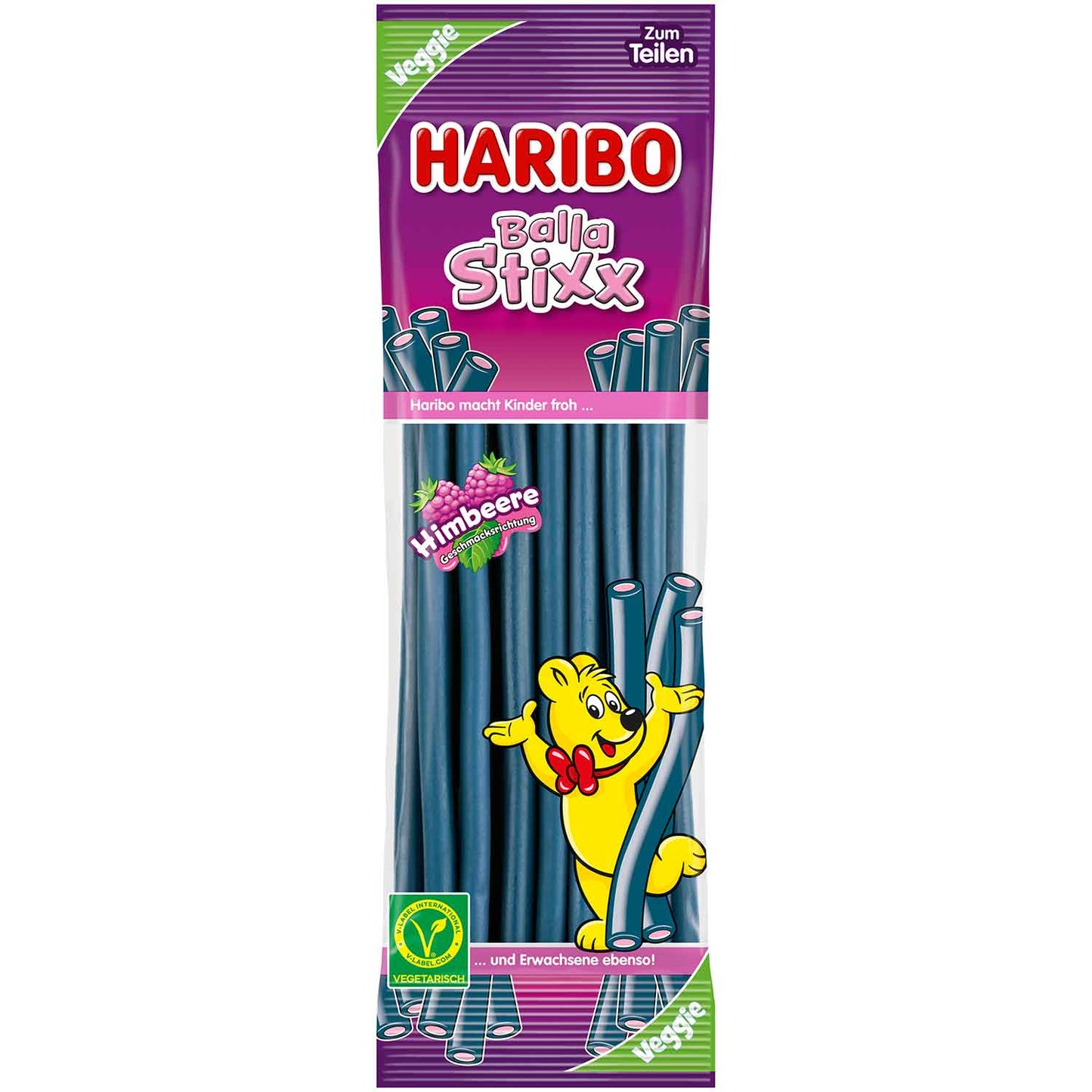 Haribo Raspberry & Blackberry Balla Stixx 200g (Germany)