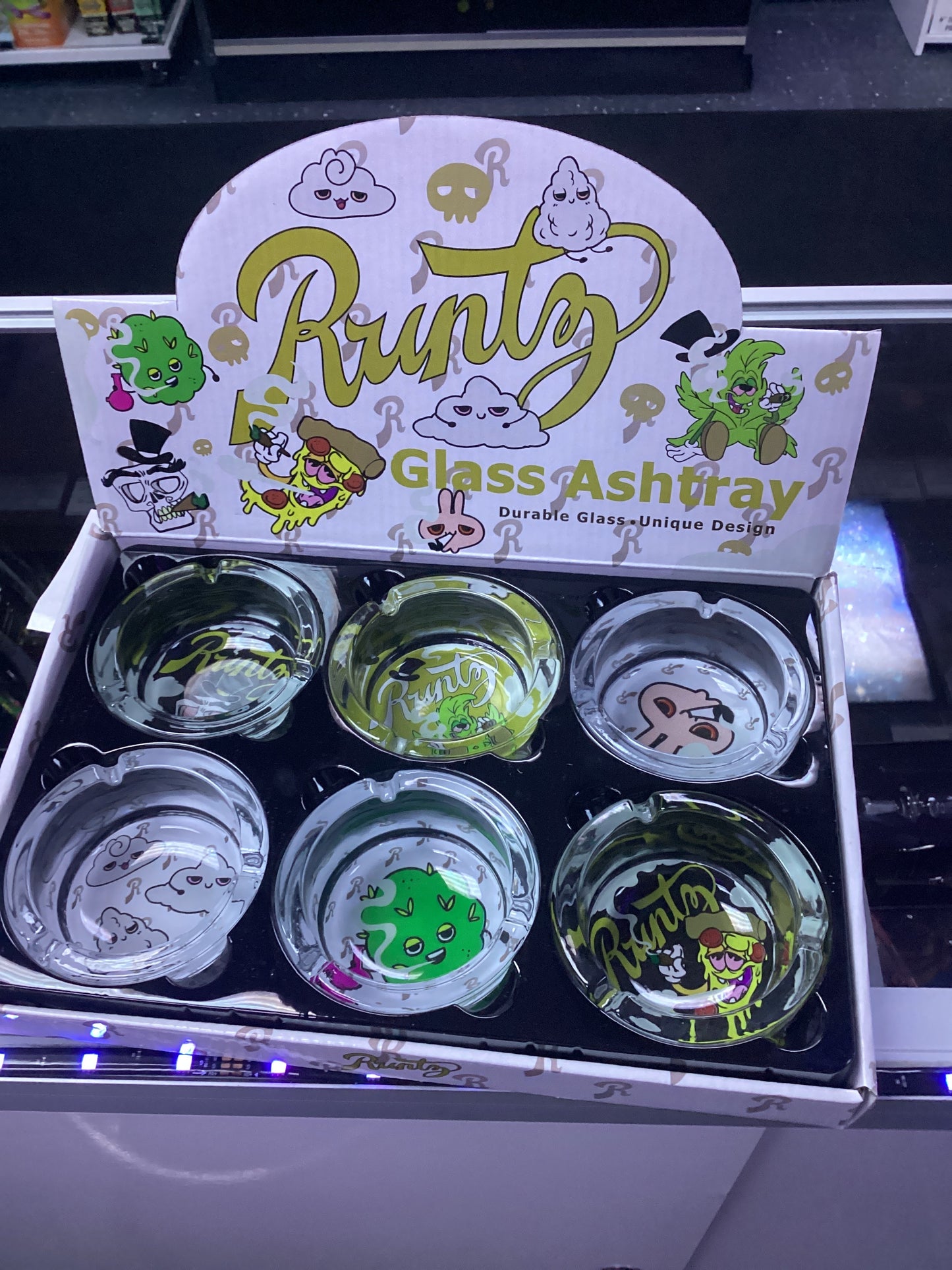 Runty Glass ash trays