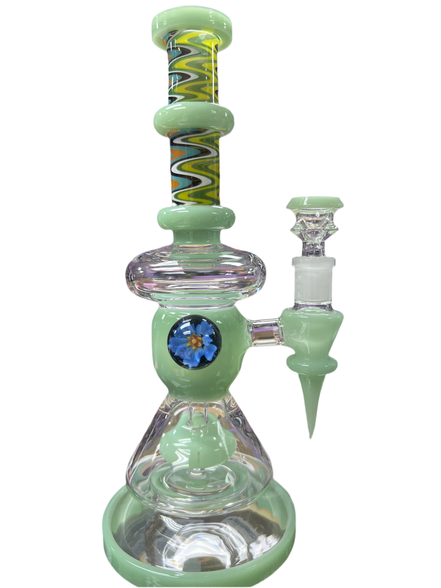 Water Pipe with Flower Accent