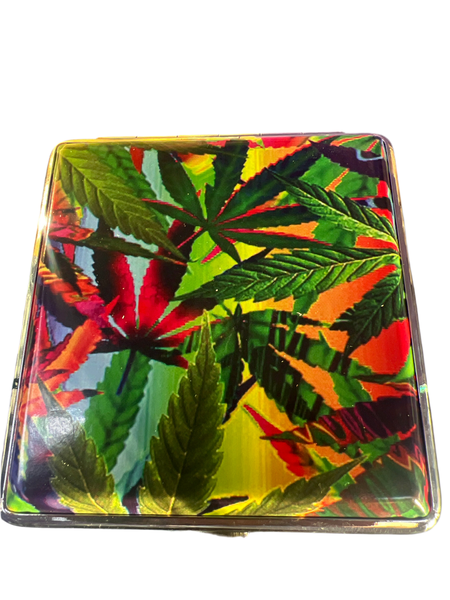 Cigarette Case - Mj Leaves