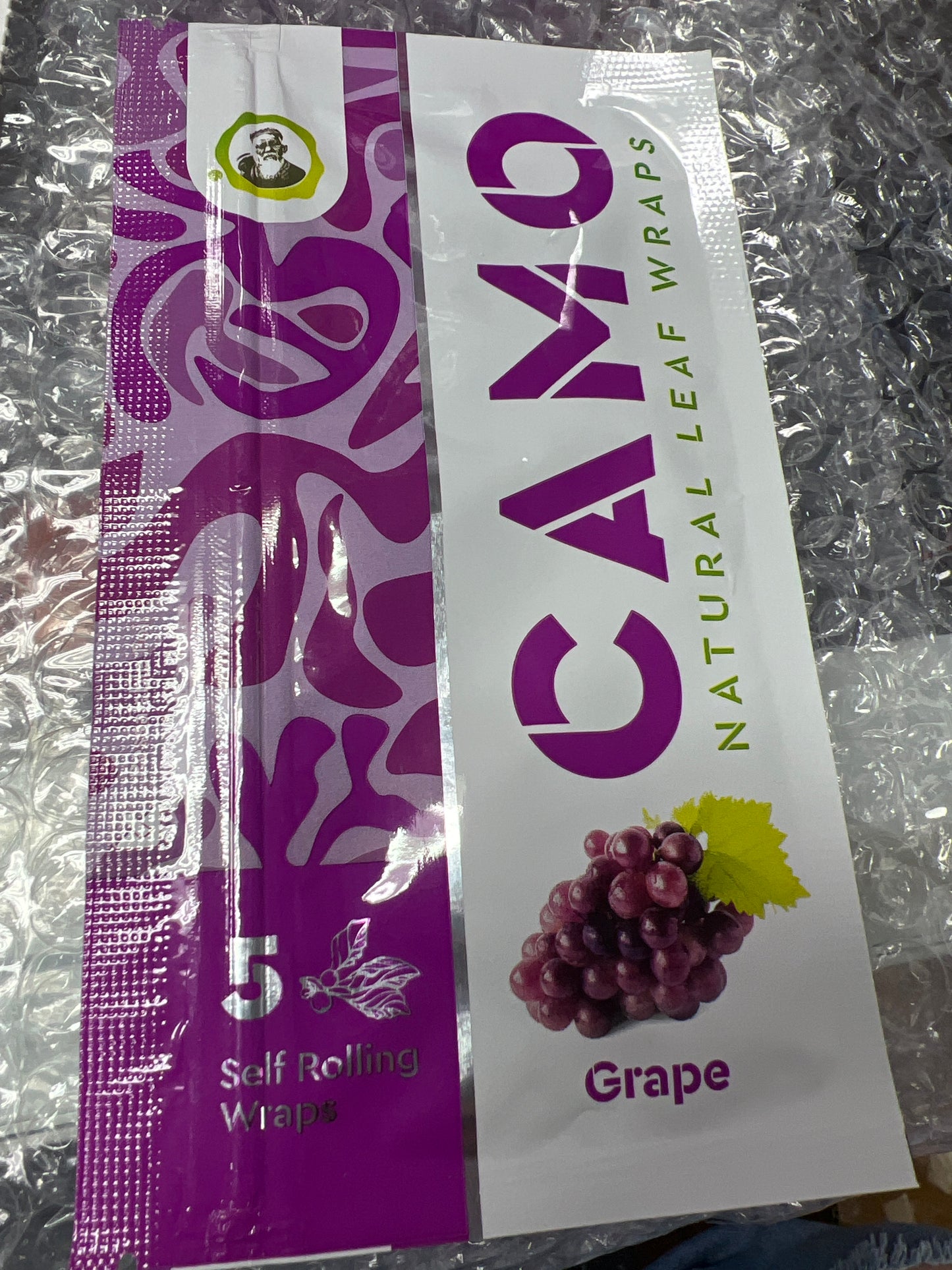 Camo Natural Wraps - Grape