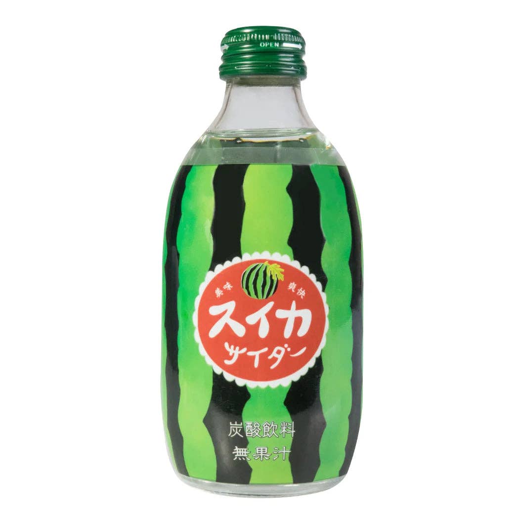 Tomomasu Watermelon Soda 300ml Glass Bottle (Japan)