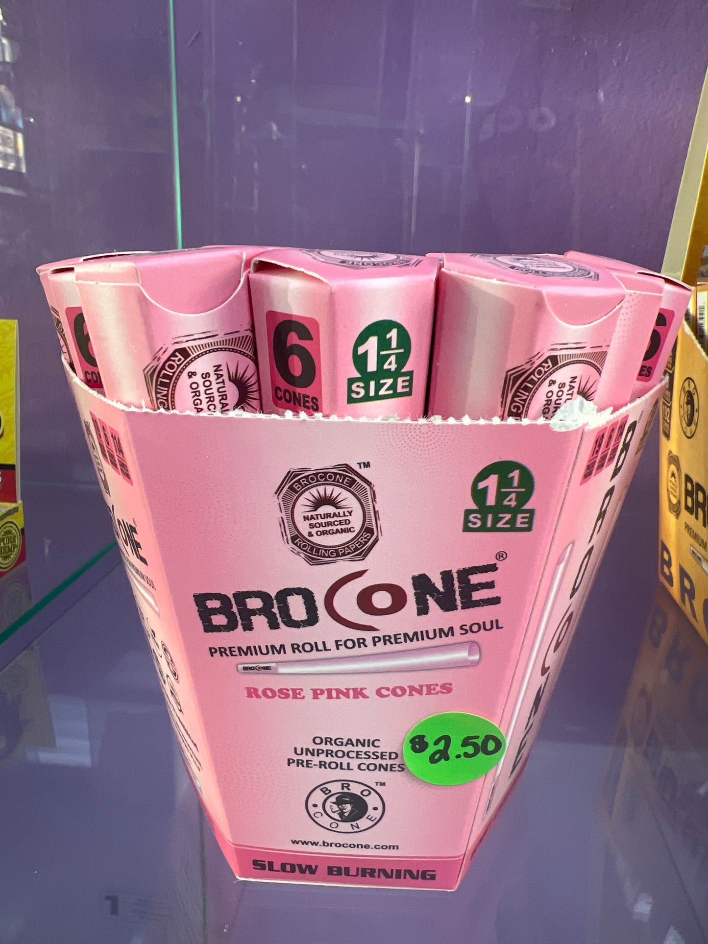 Bro Cone Rose Pink Cones 1 1/4 (6 Pack)