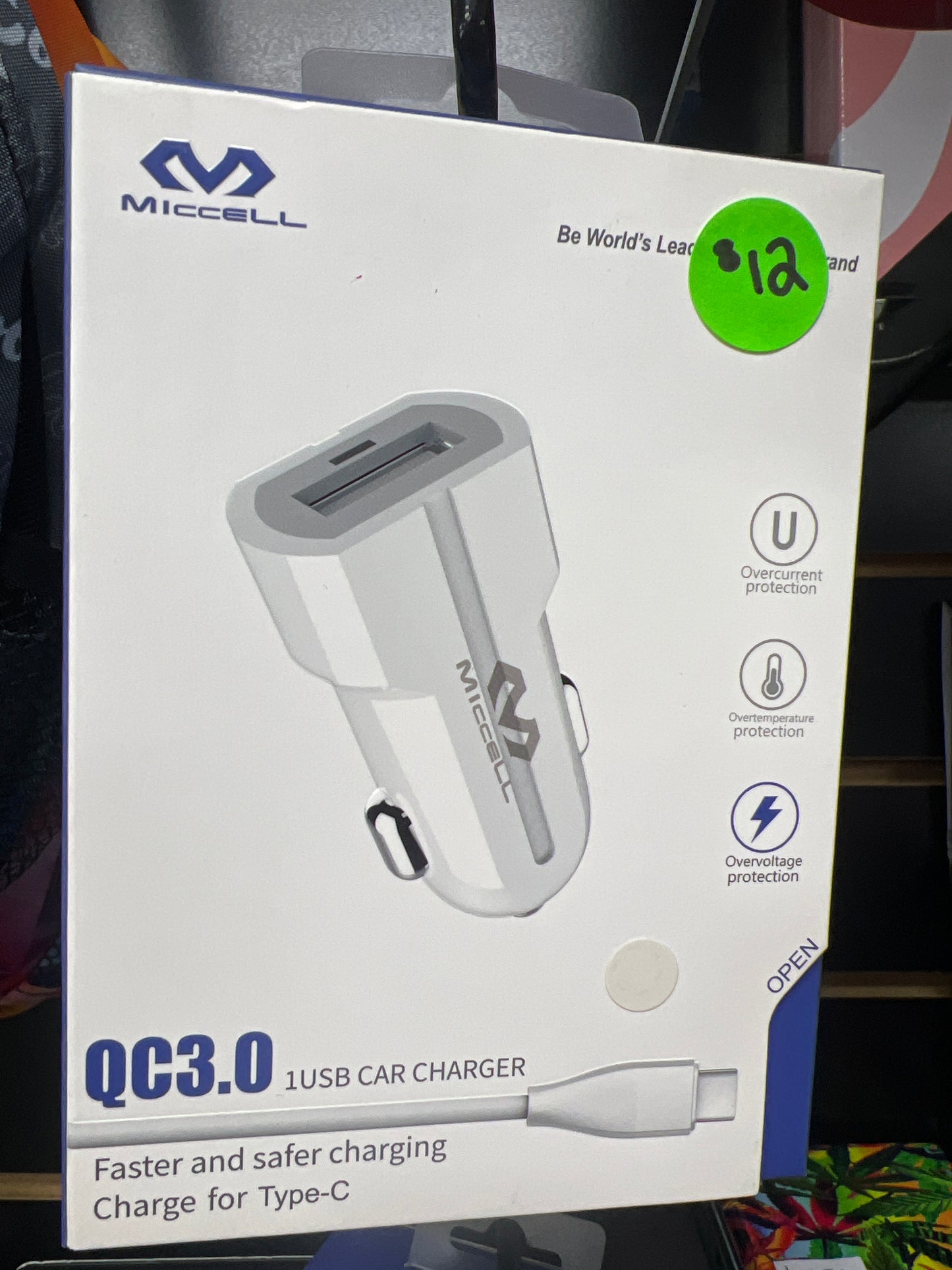 Miccell Type C Car Charger (1)