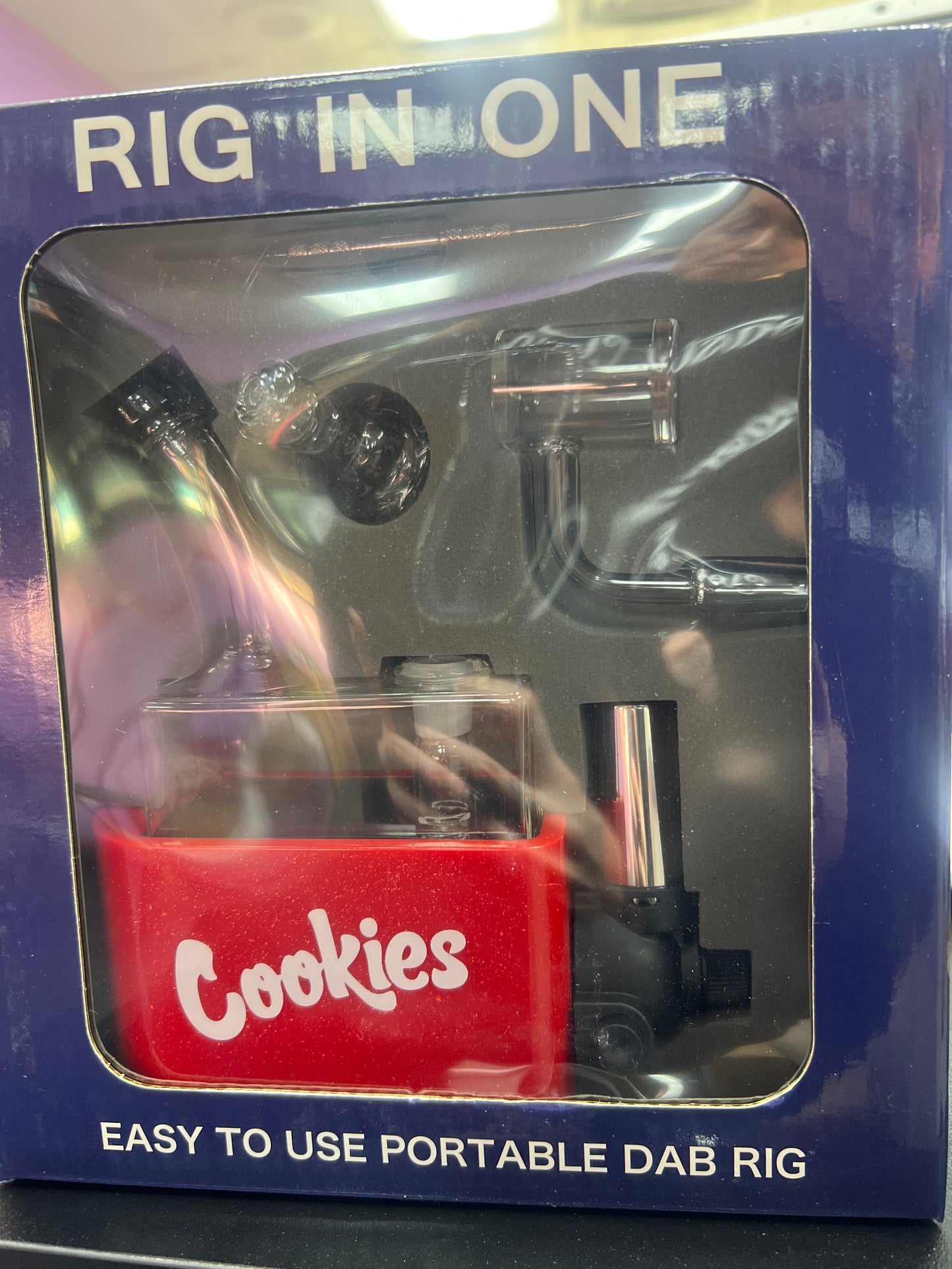 RIG IN ONE - Portable dab rig - Cookies red