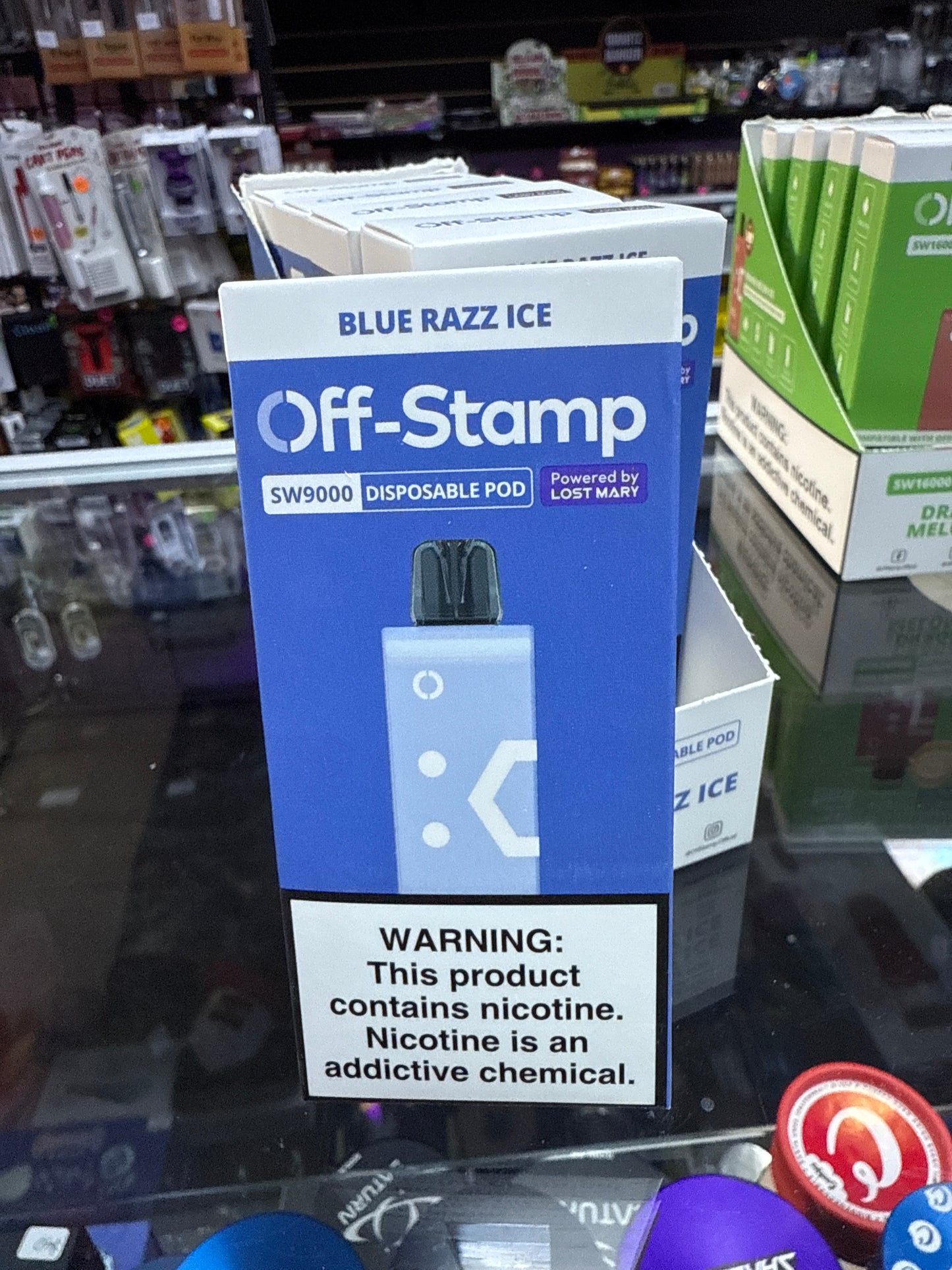 Off-Stamp by Lost Mary - Pod - Blue Razz Ice