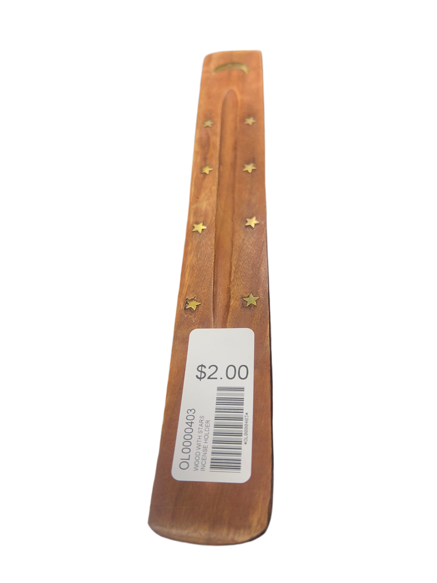Wood With Stars Incense Holder