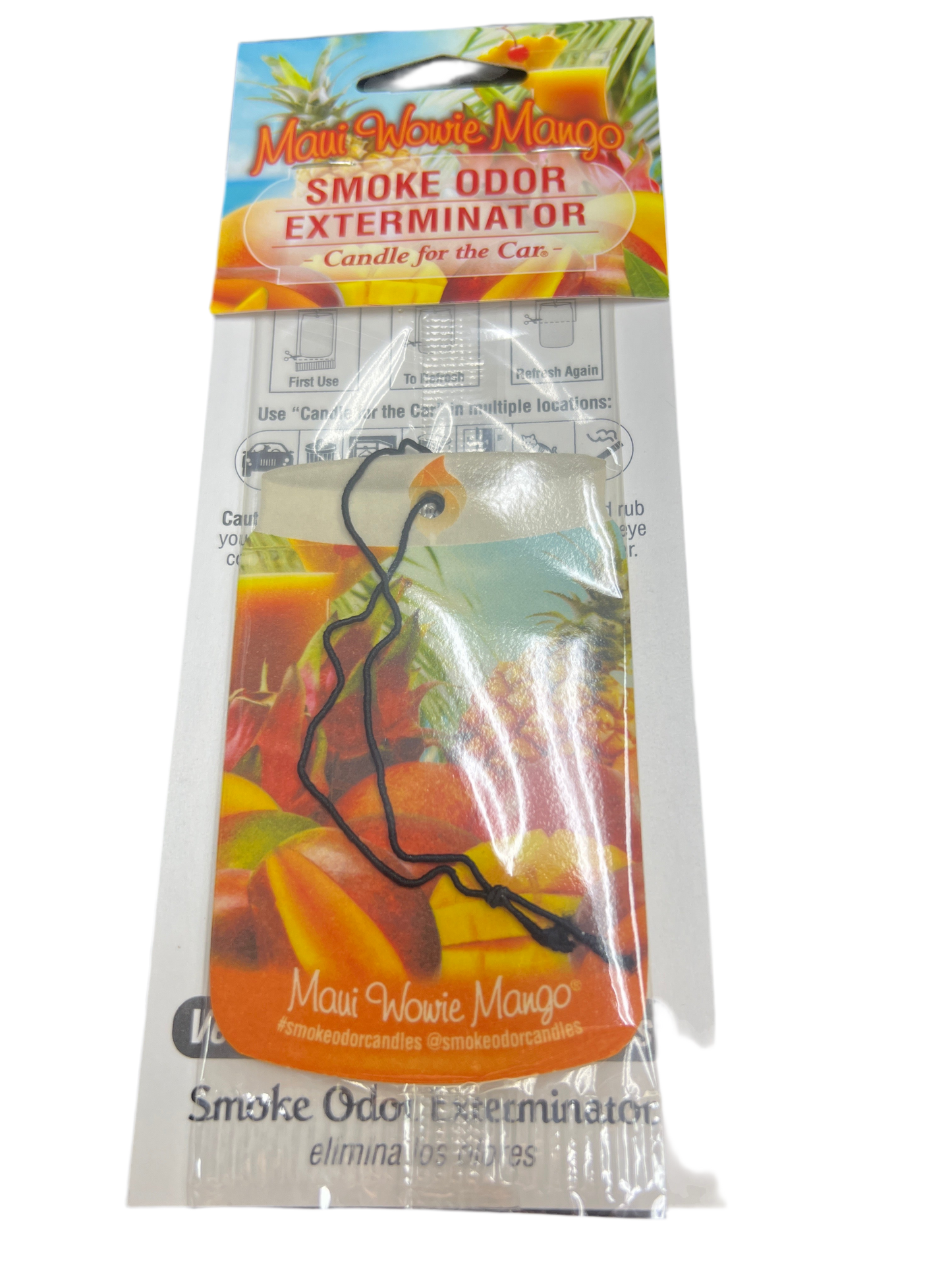 Smoke Odor Exterminator Car Air Freshener - MAUI WOWIE MANGO
