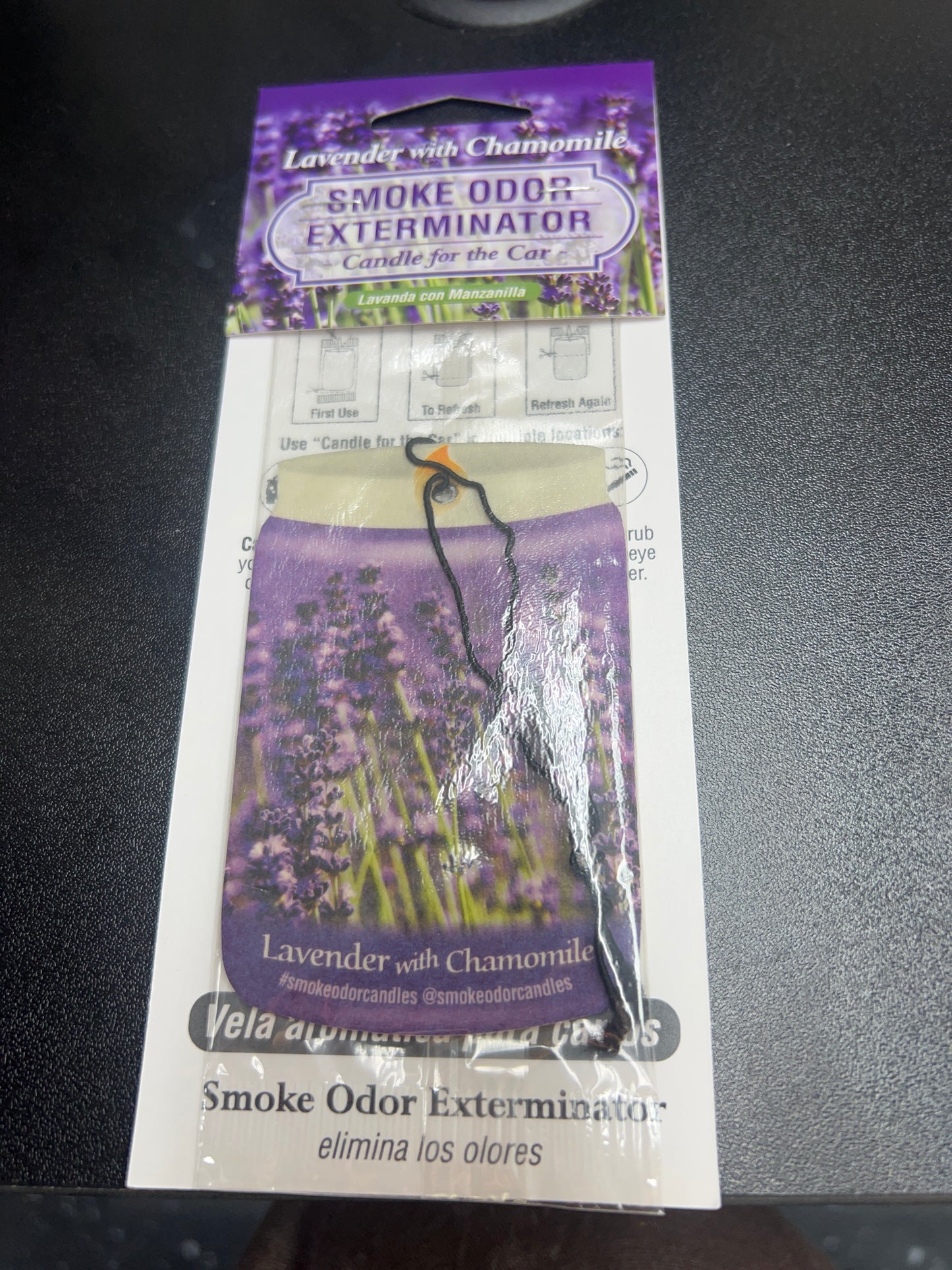 Smoke Odor Exterminator Car Air Freshener - LAVENDER CHAMOMILE