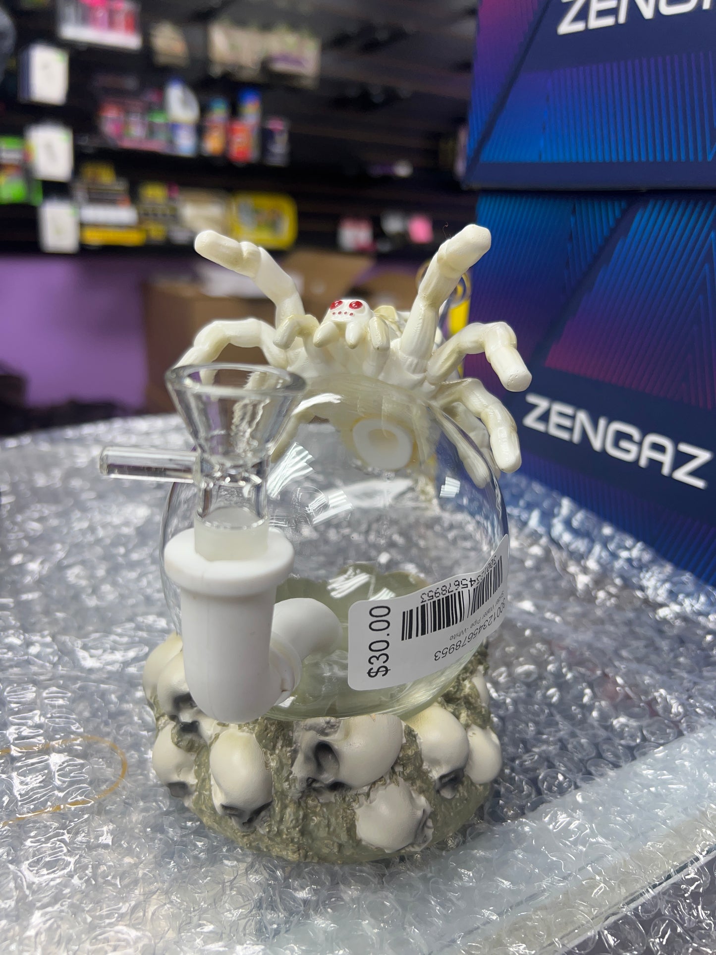 White spider water pipe