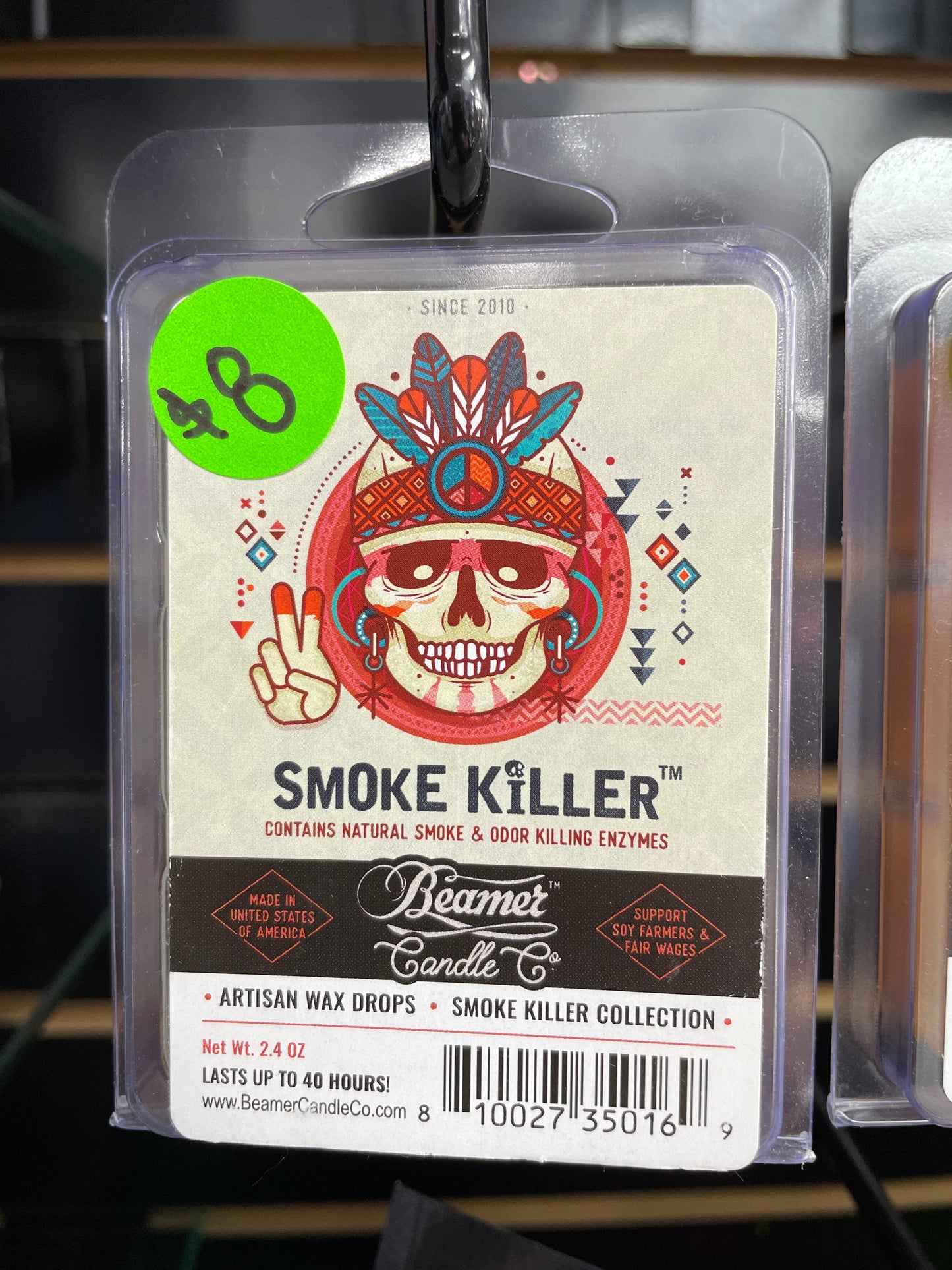Beamer Candle Co -2.4oz-Artisan Wax-Smoke Killer INS-26