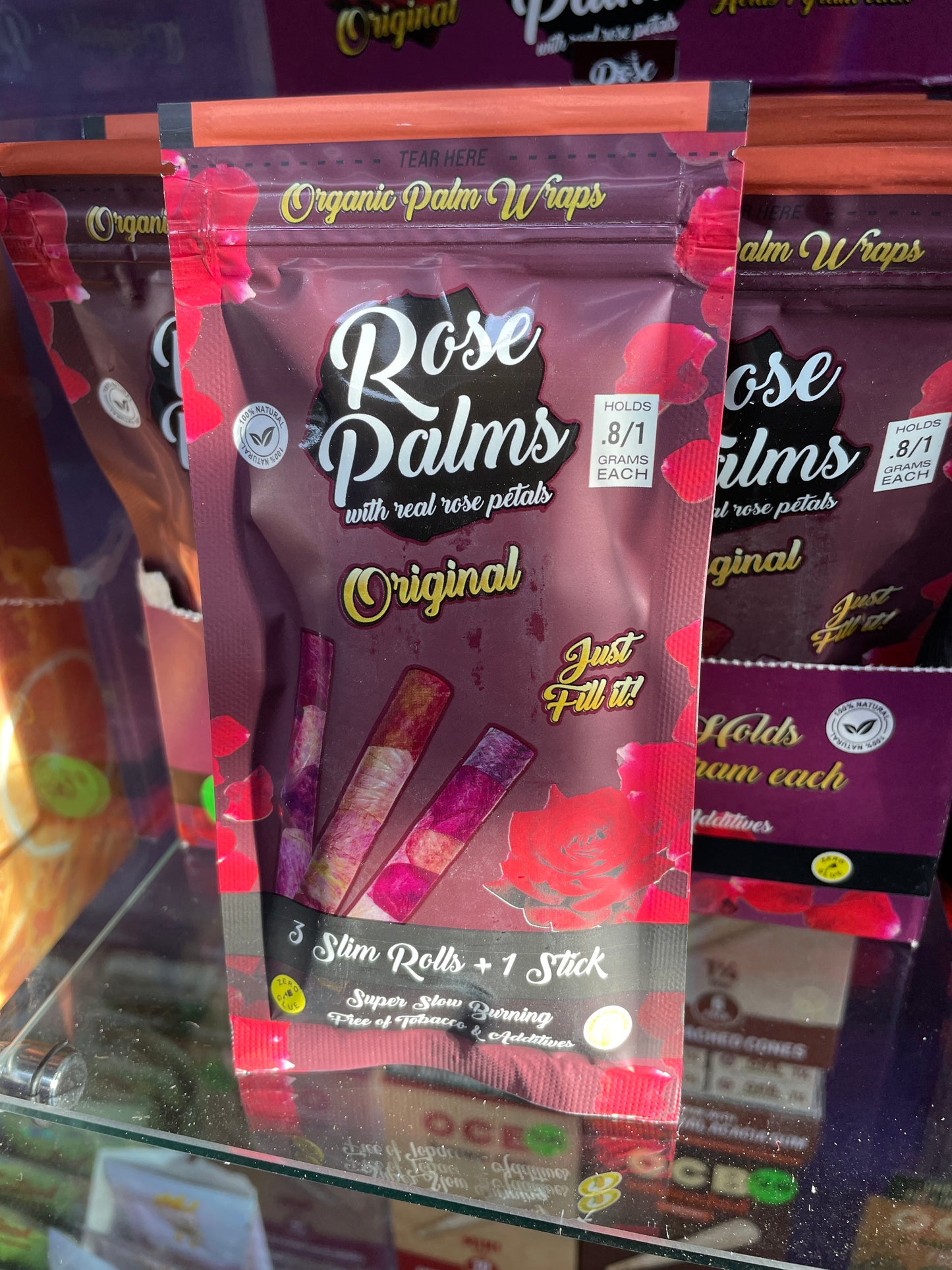 Rose Palms Original Slim Rolls (3 pack)