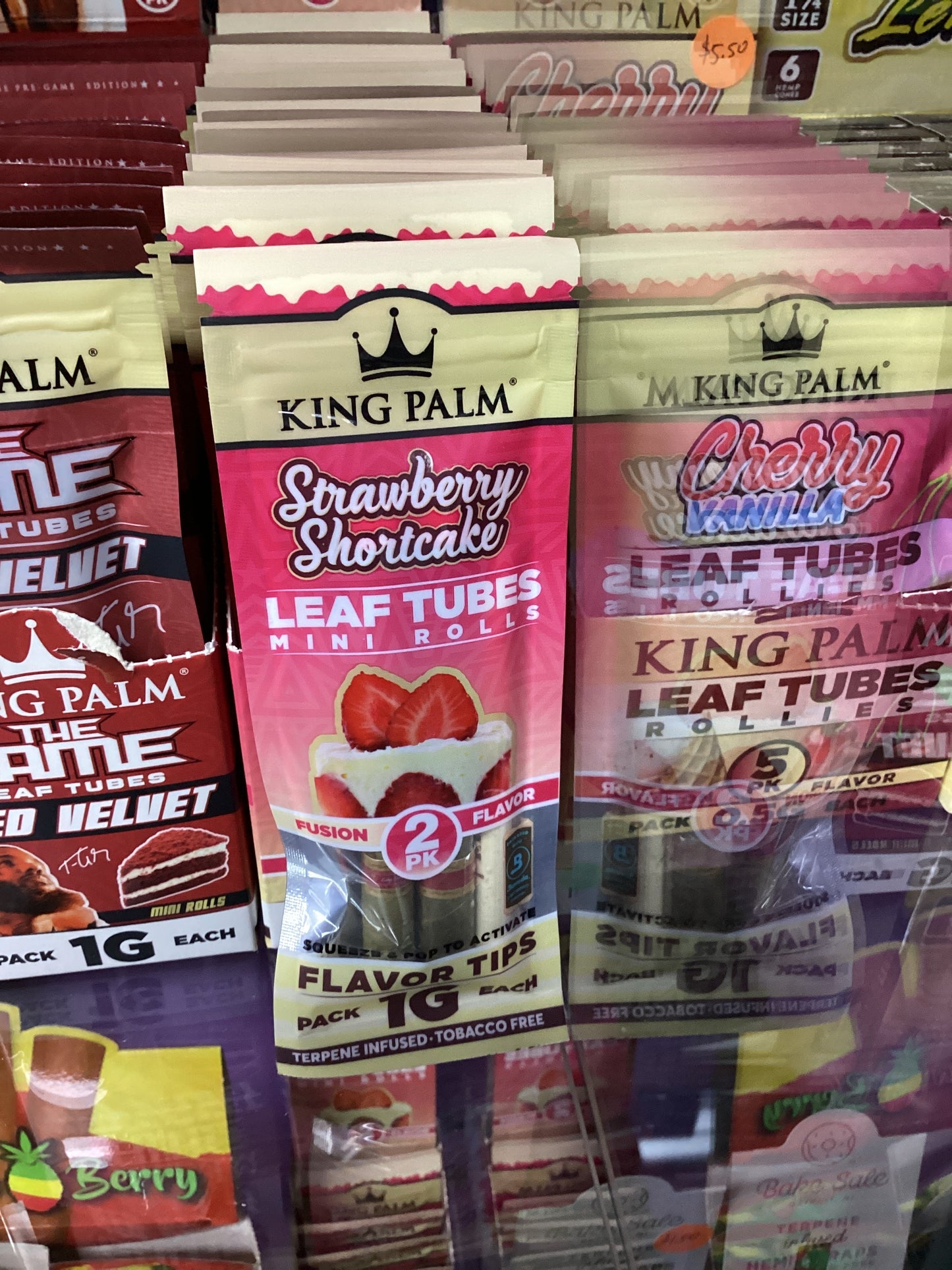 King Palm Strawberry Shortcake Mini Palm Rolls (2 Pack)