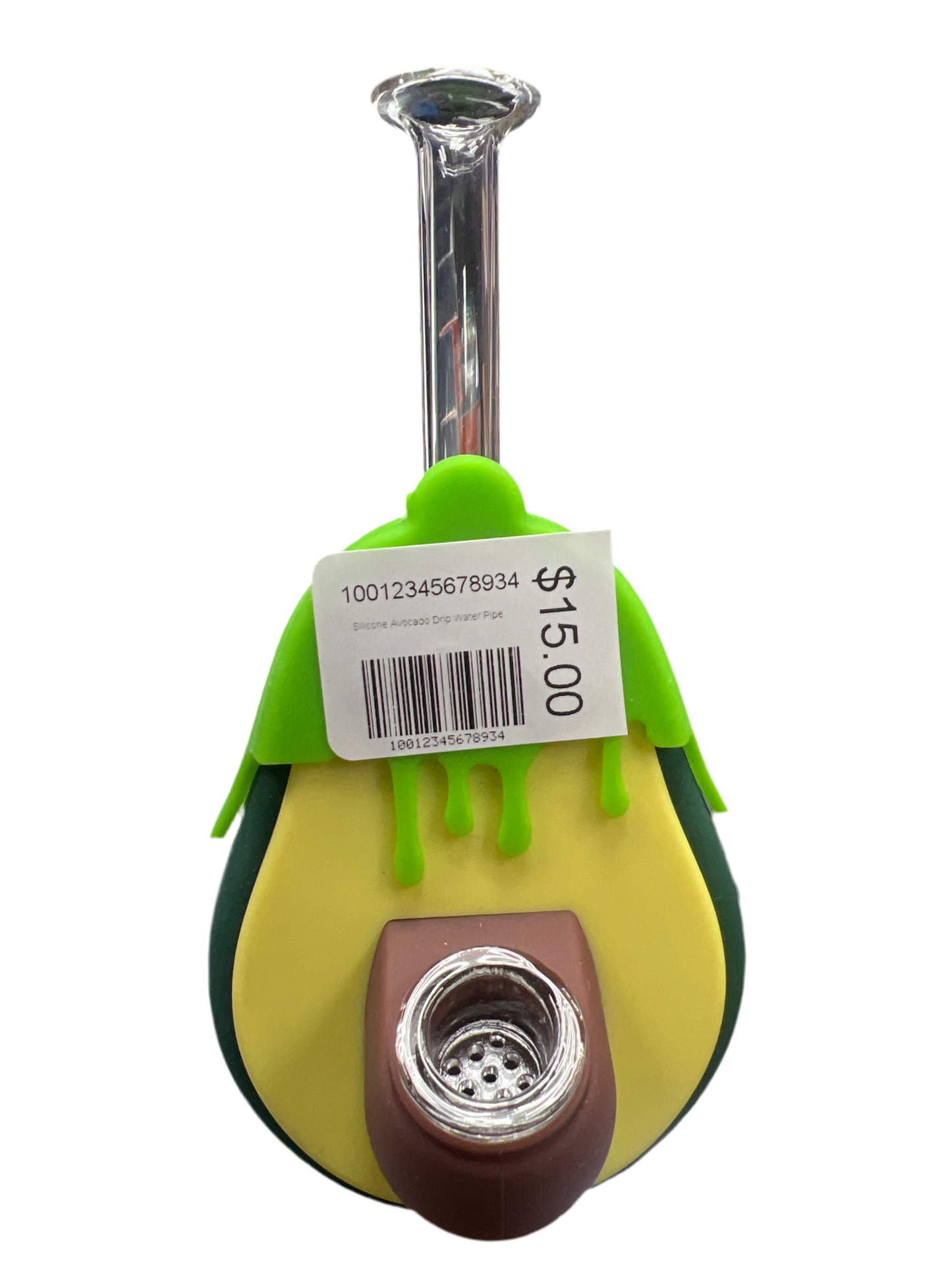 Silicone Avocado Drip Water Pipe