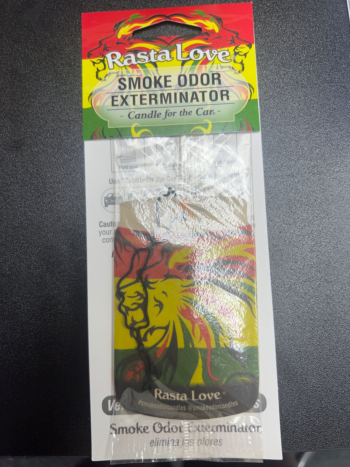 Smoke Odor Exterminator Car Air Freshener - RASTA LOVE