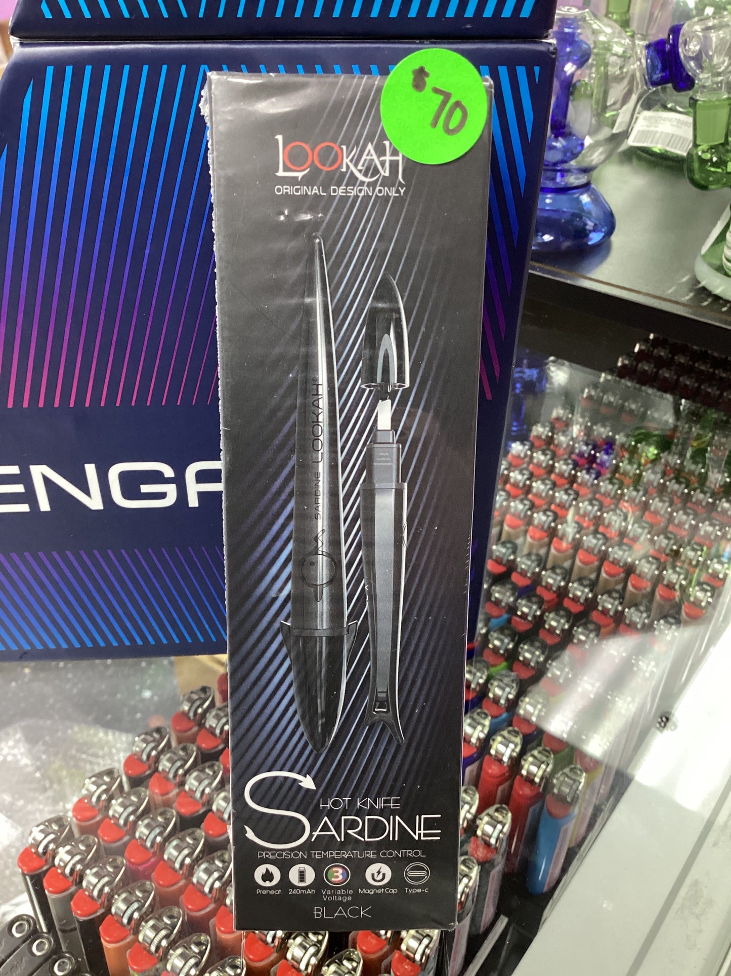 Lookah Sardine- Hot Knife for Concentrates - Black