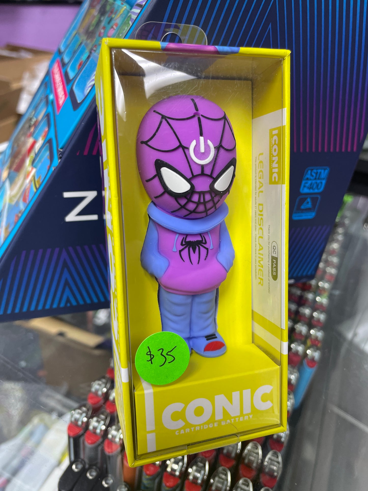 Iconic 510 Cartridge Battery - Spider-Man Purple