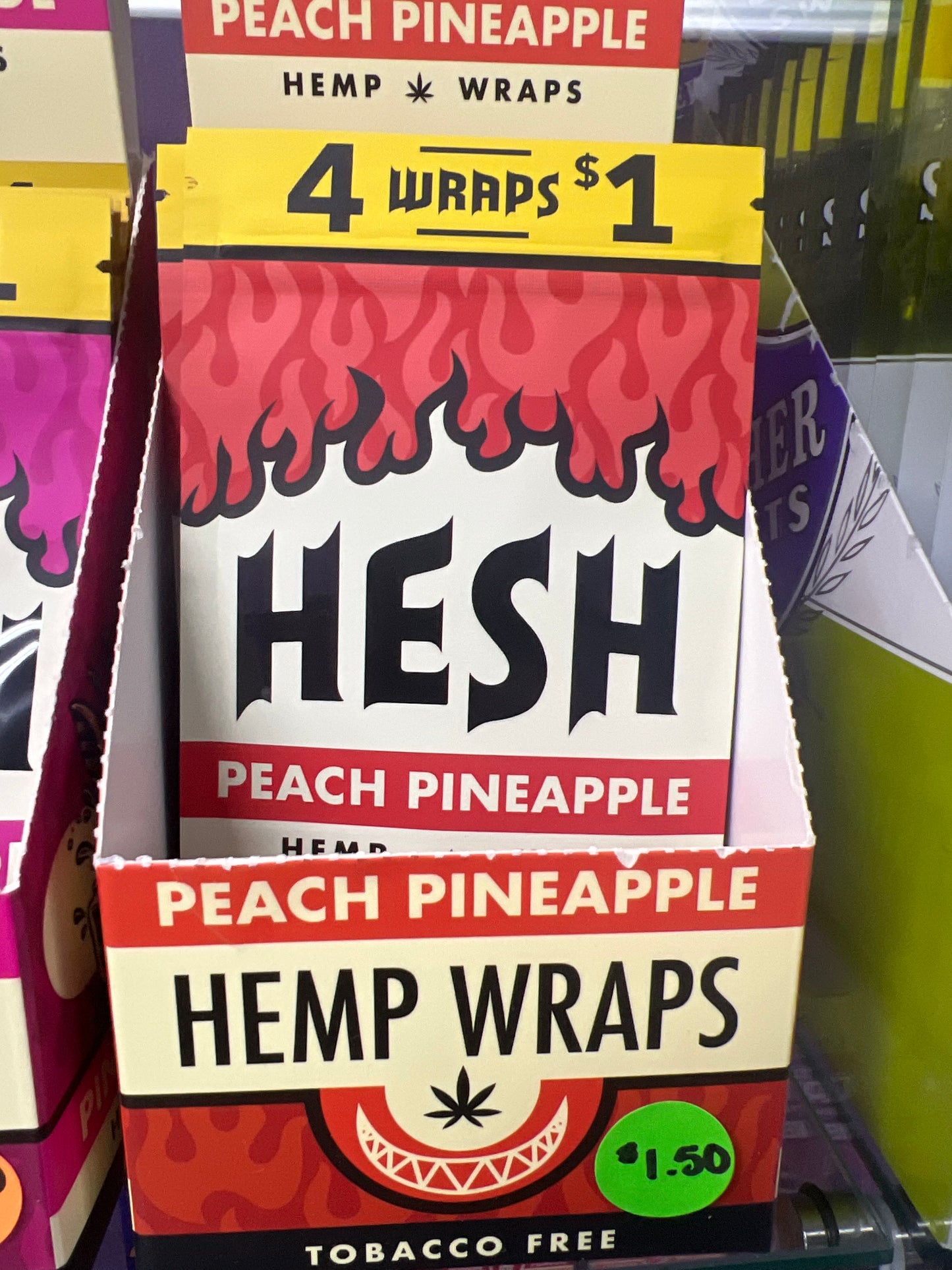 HESH Wraps - Peach Pineapple (4 pack)