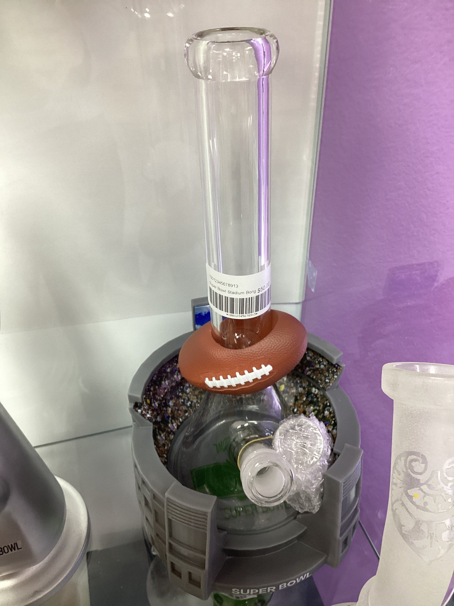 Super Bowl Silver Bong