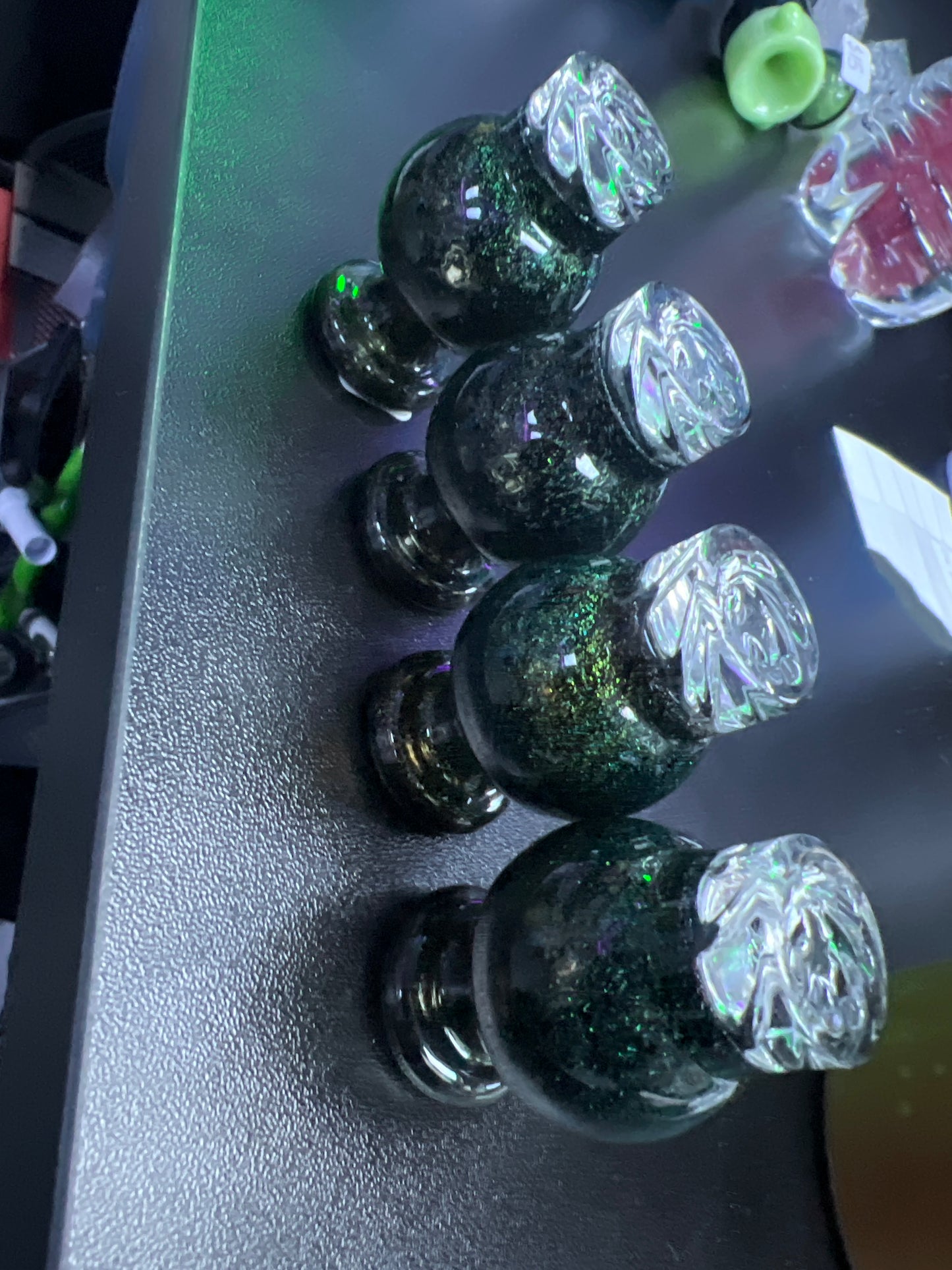 Green Sparkle Carb Cap