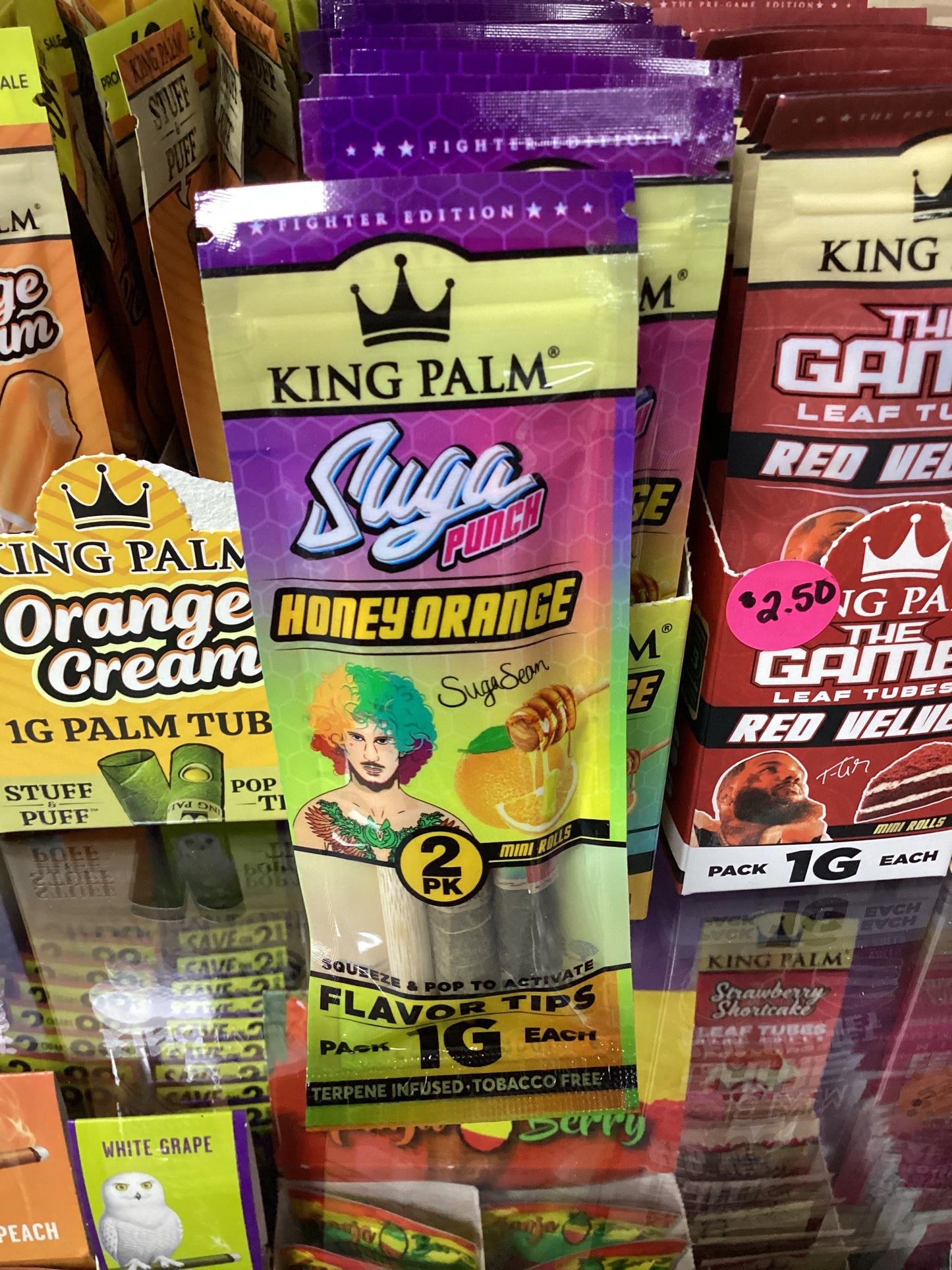 King Palm Suga Punch Honey Orange Mini Palm Rolls (2 pack)