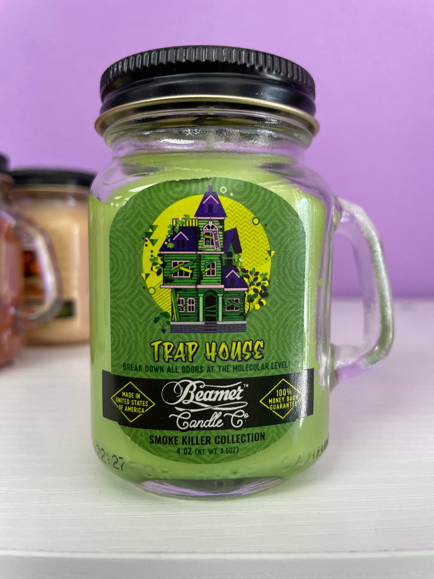 Beamer Candle Co -4oz- Smoke Killer Col- Trap House