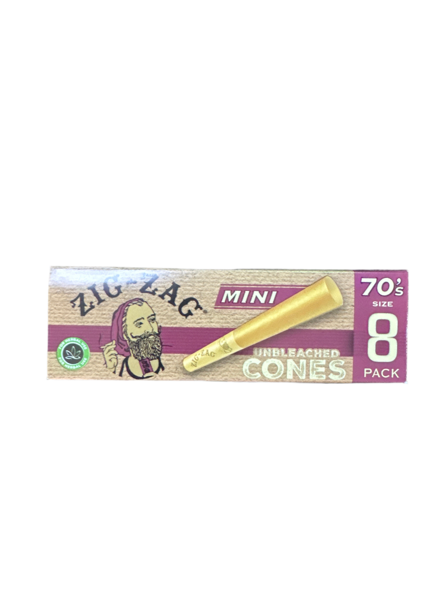 Zig-Zag Mini Unbleached Cones (8ct)