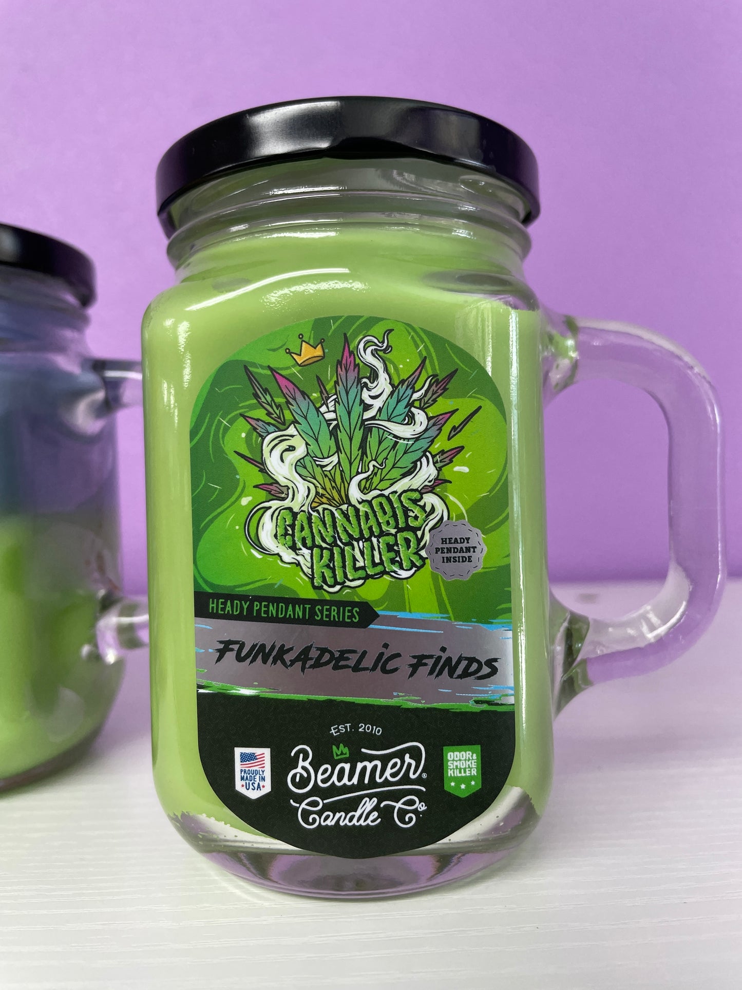 Beamer Candle Co - 12oz - Funkadelic Finds Series - Cannabis Killer