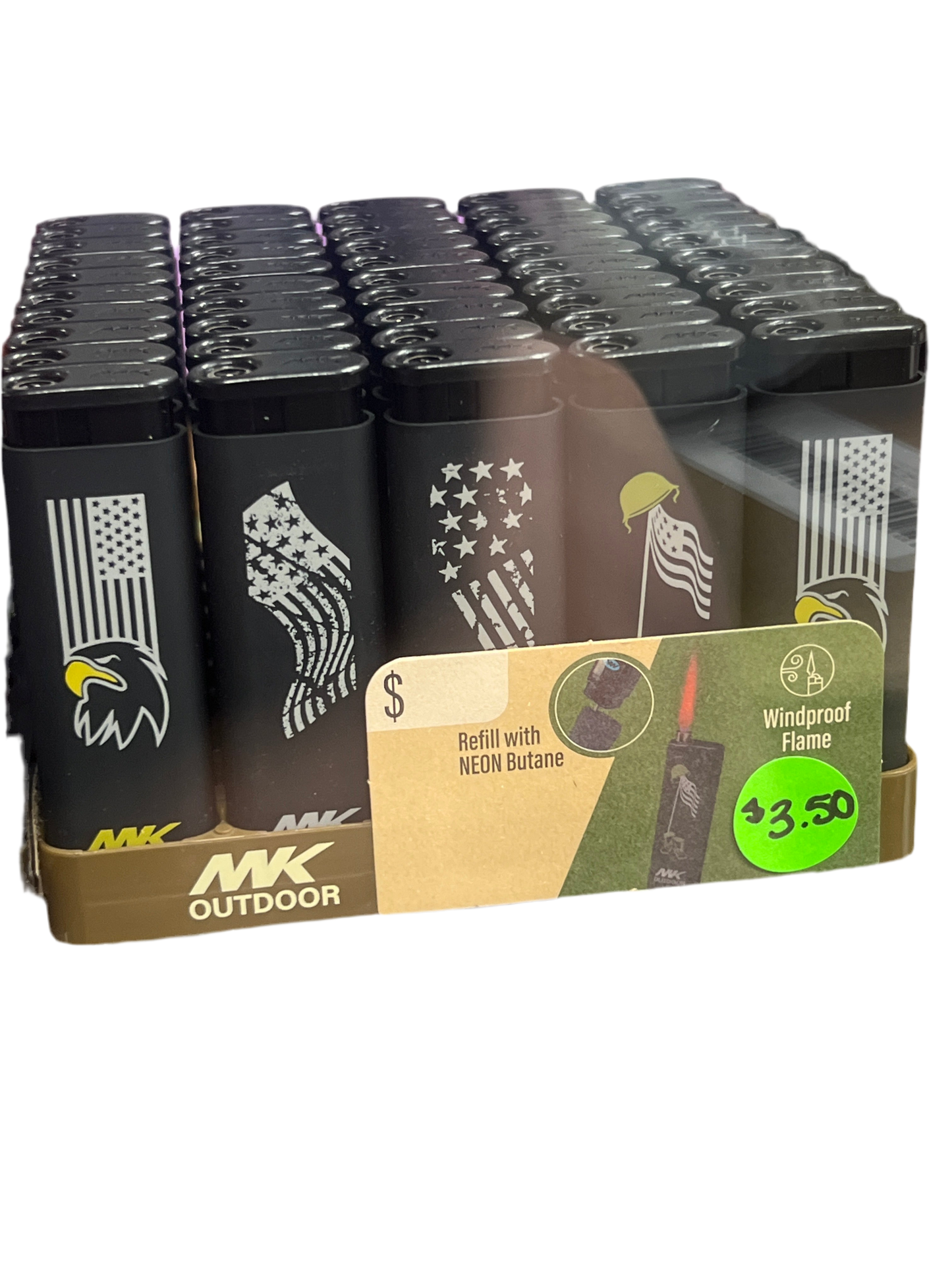 MK Outdoor Alpine Refillable Windproof Pocket Lighter