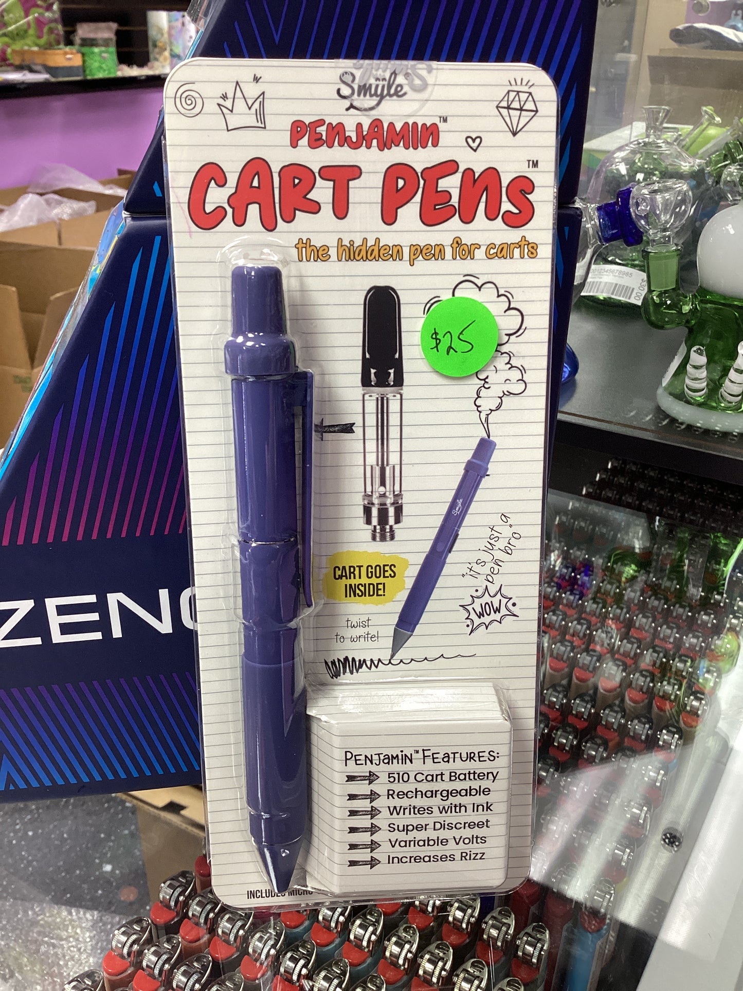 Smyle Penjamin 510 Cartridge Pens - Blue