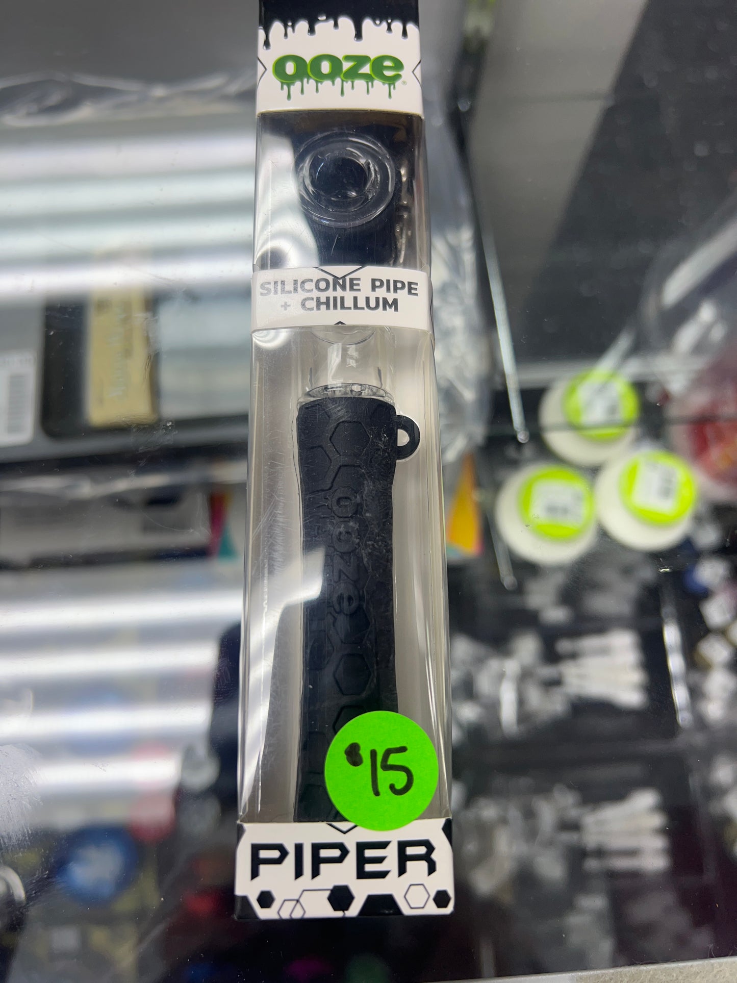 OOZE Piper Silicone Pipe & Chillum - Black