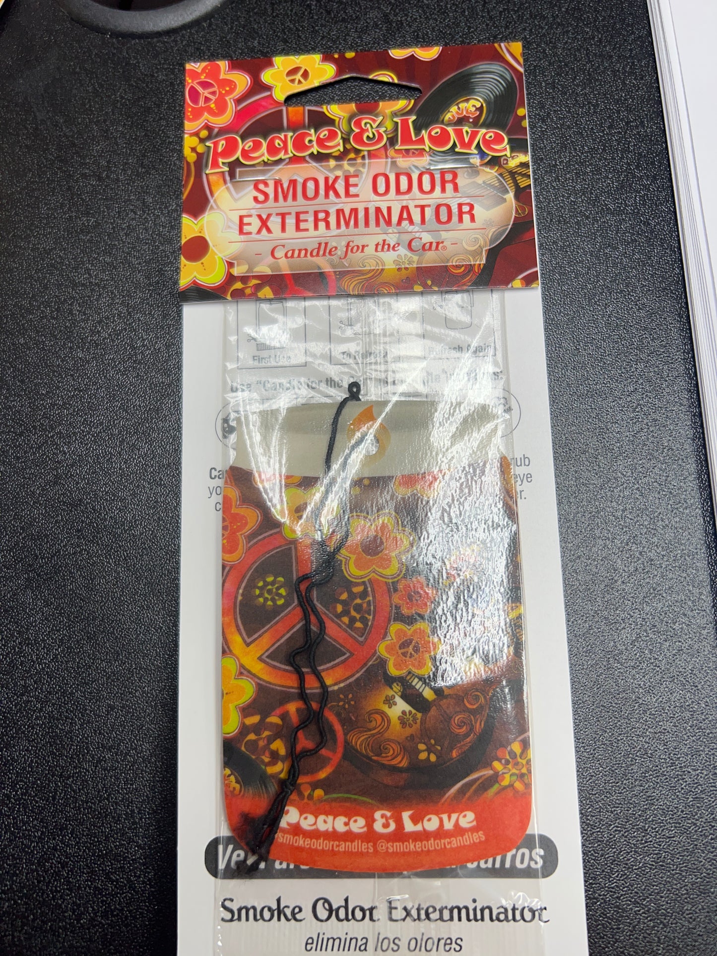 Smoke Odor Exterminator Car Air Freshener - PEACE & LOVE
