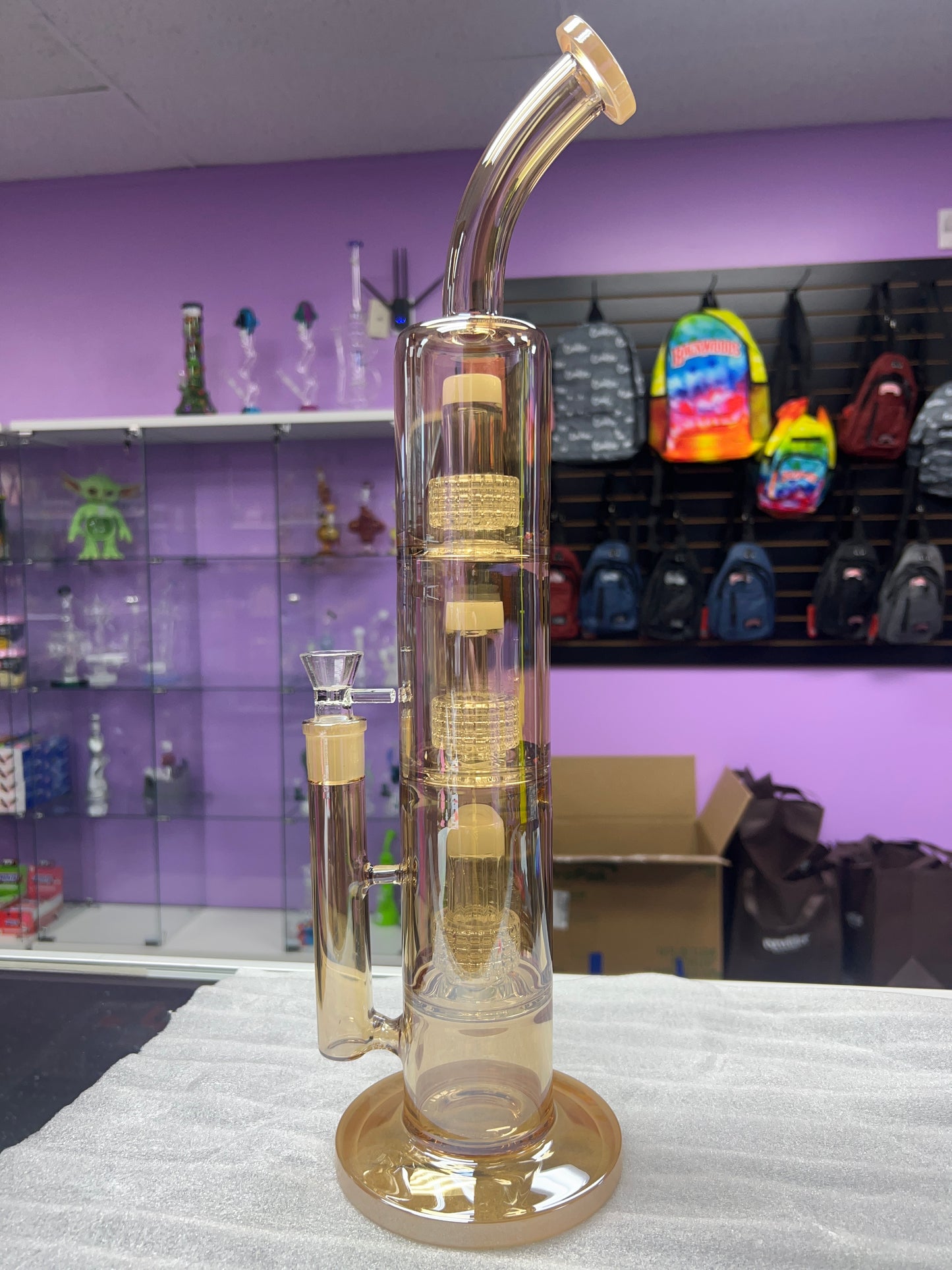 Iridescent Beige Bong