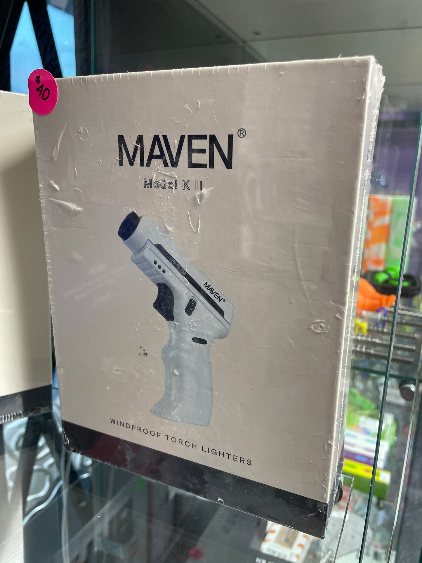 Maven Model K II Windproof Butane Torch - White