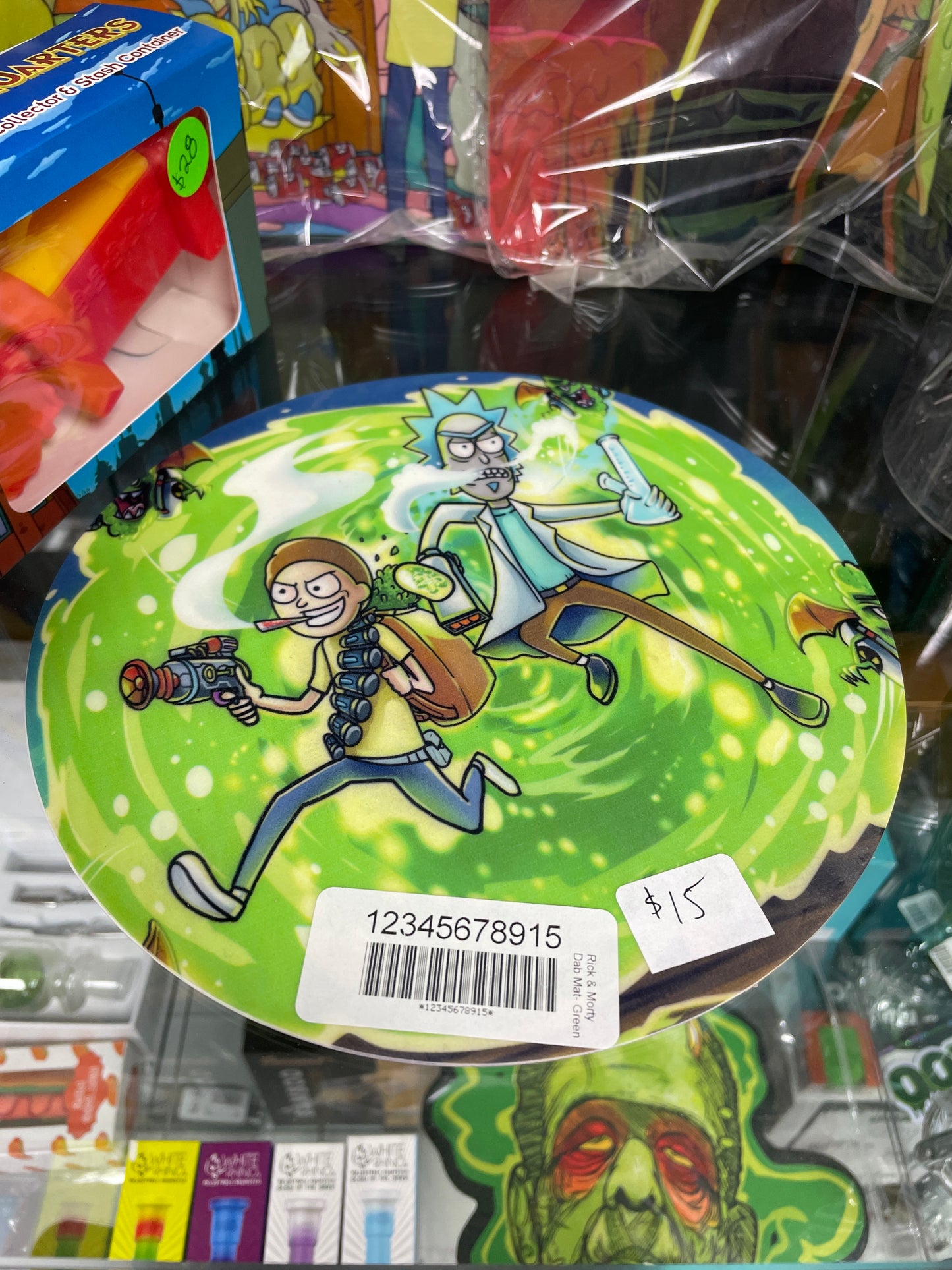 Rick & Morty Dab Mat - ROUND GREEN