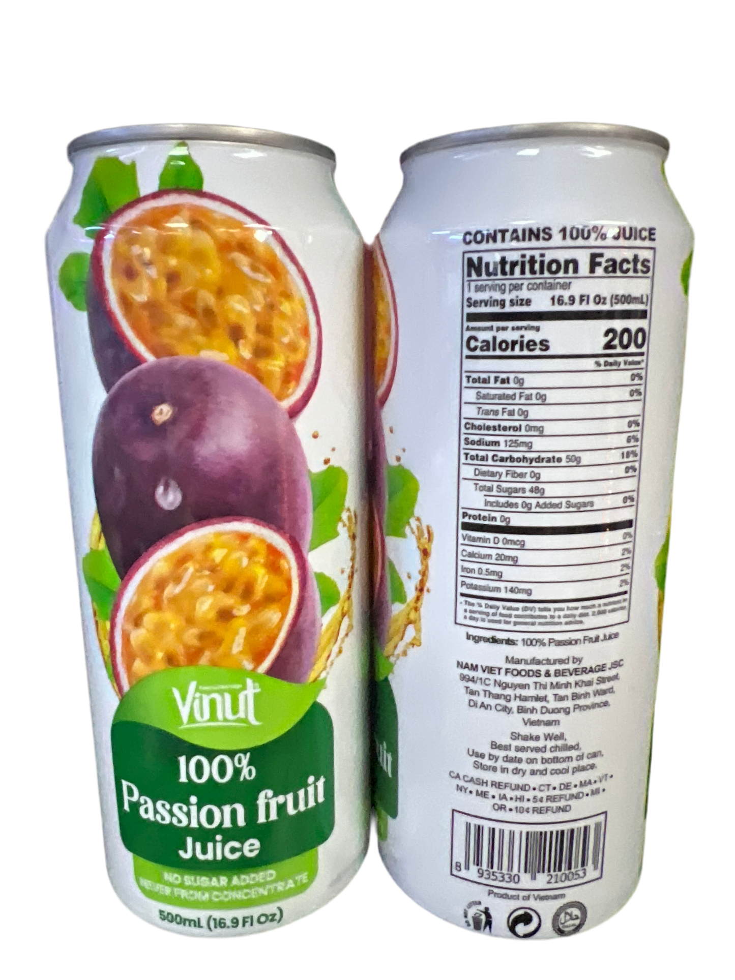 Vinut 100% real passion fruit juice