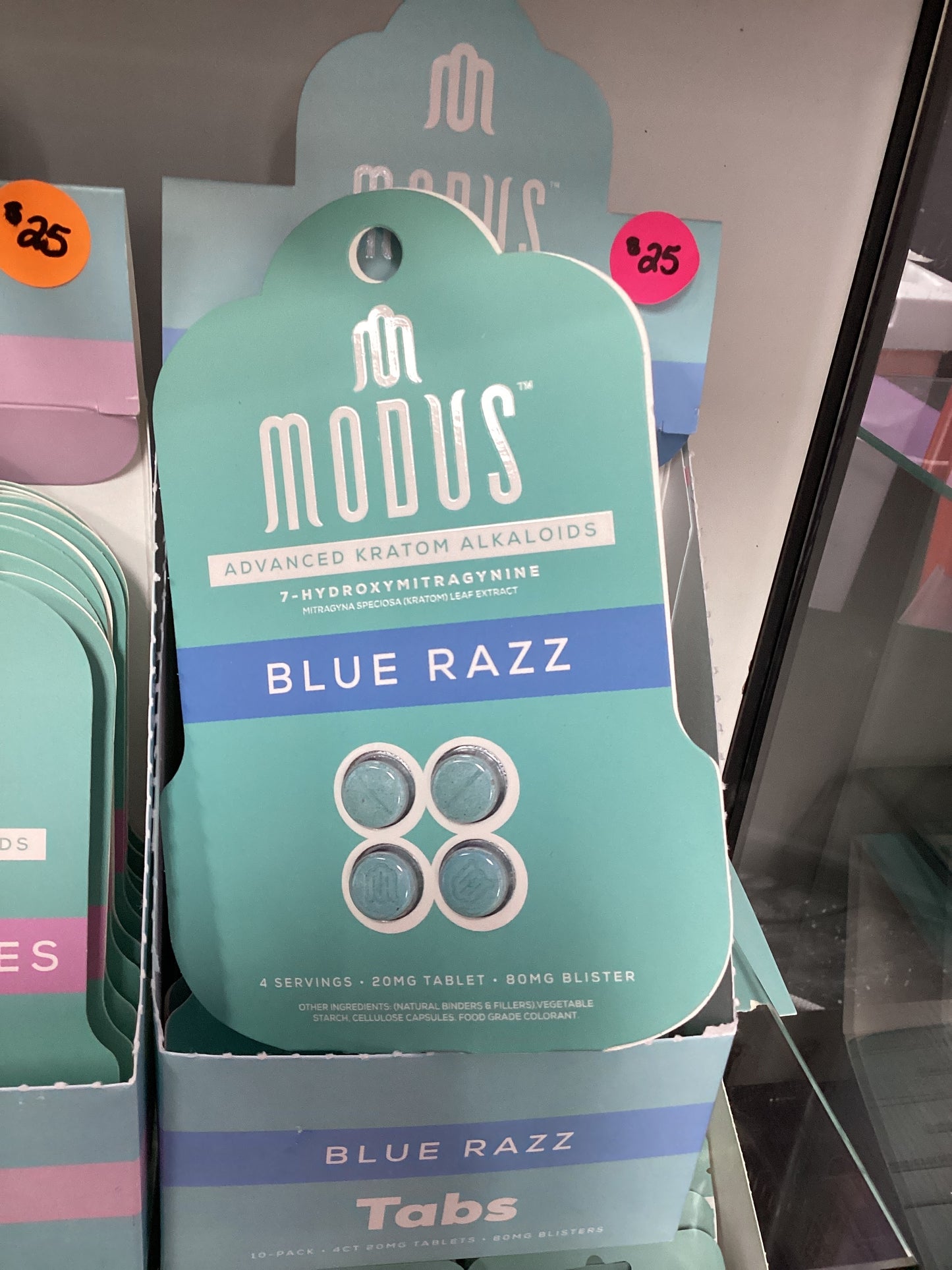 MODUS Advanced Kratom Alkaloids - 80mg - 4 Tab - Blue Razz