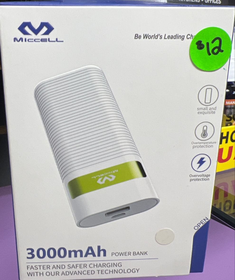 Miccell 3000mAh Power Bank